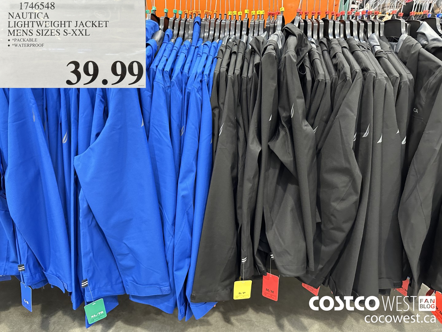 1746548 NAUTICA LIGHTWEIGHT JACKET MENS SIZES S-XXL $39.99