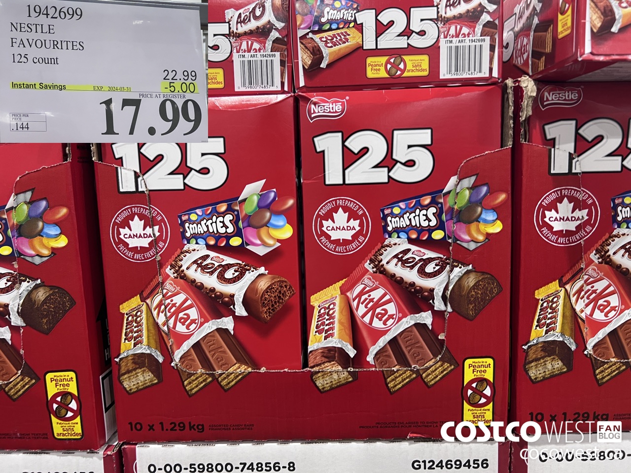 1942699 NESTLE FAVOURITES 125 count ($5.00 INSTANT SAVINGS EXPIRES ON 2024-03-31) $17.99