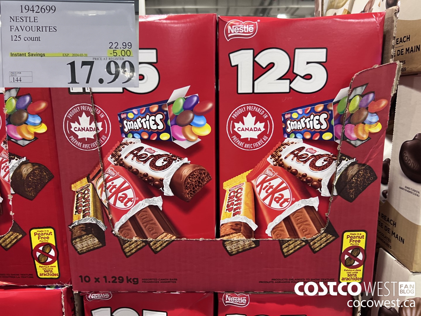 1942699 NESTLE FAVOURITES 125 count ($5.00 INSTANT SAVINGS EXPIRES ON 2024-03-31) $17.99