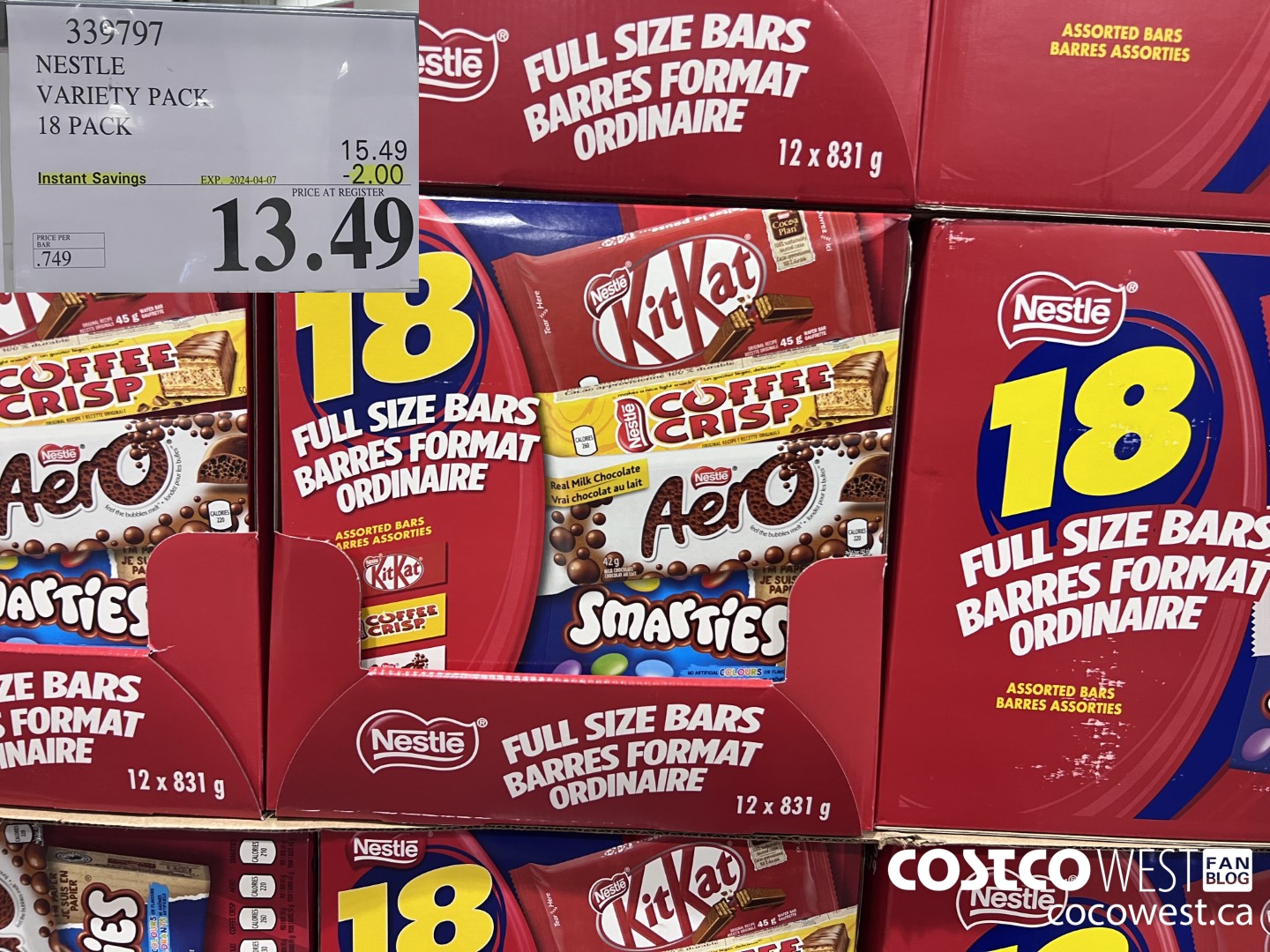 339797 NESTLE VARIETY PACK 18 PACK ($2.00 INSTANT SAVINGS EXPIRES ON 2024-04-07) $13.49