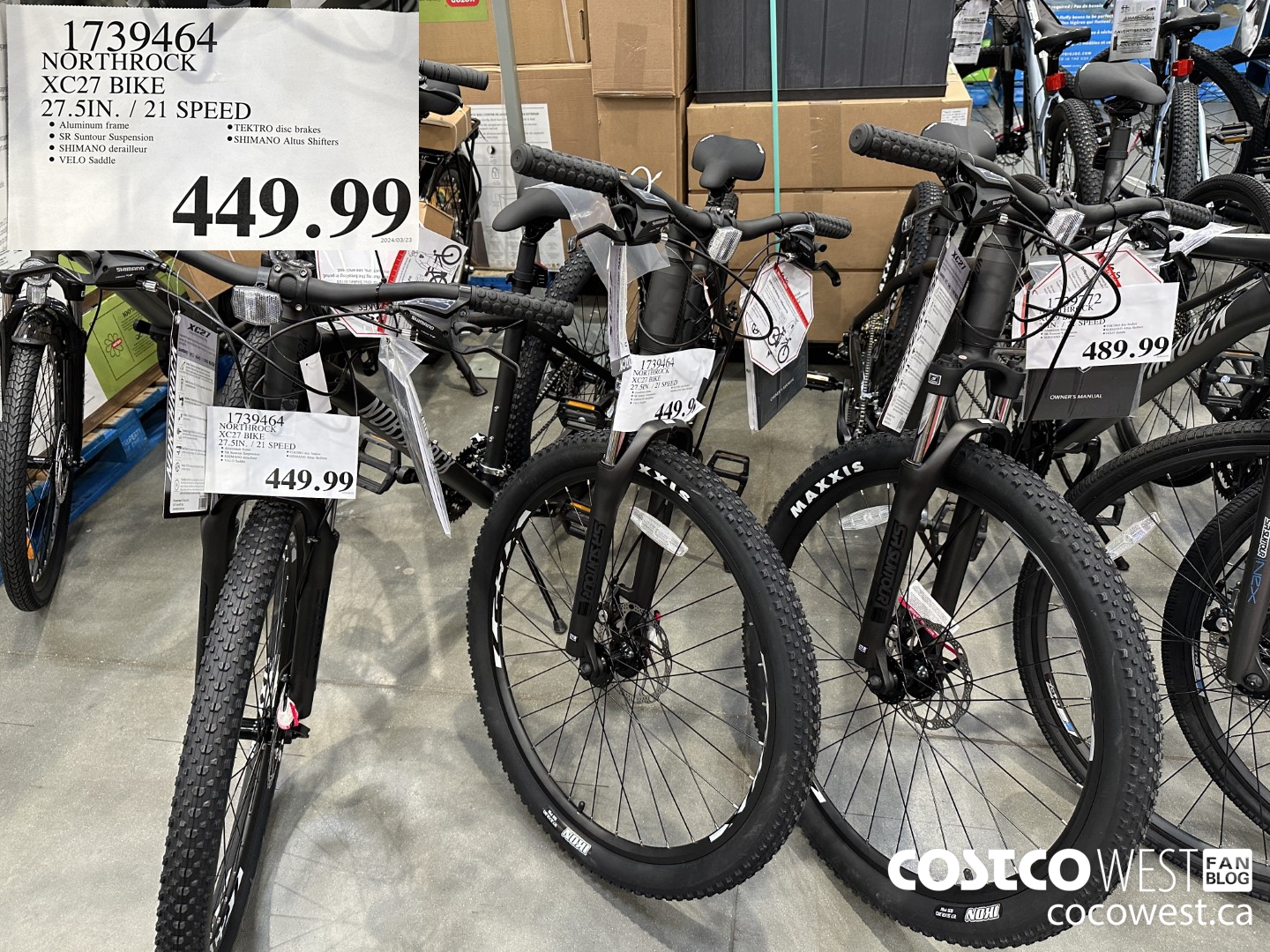 1739464 NORTHROCK XC27 BIKE 27.5IN/21 SPEED $449.99