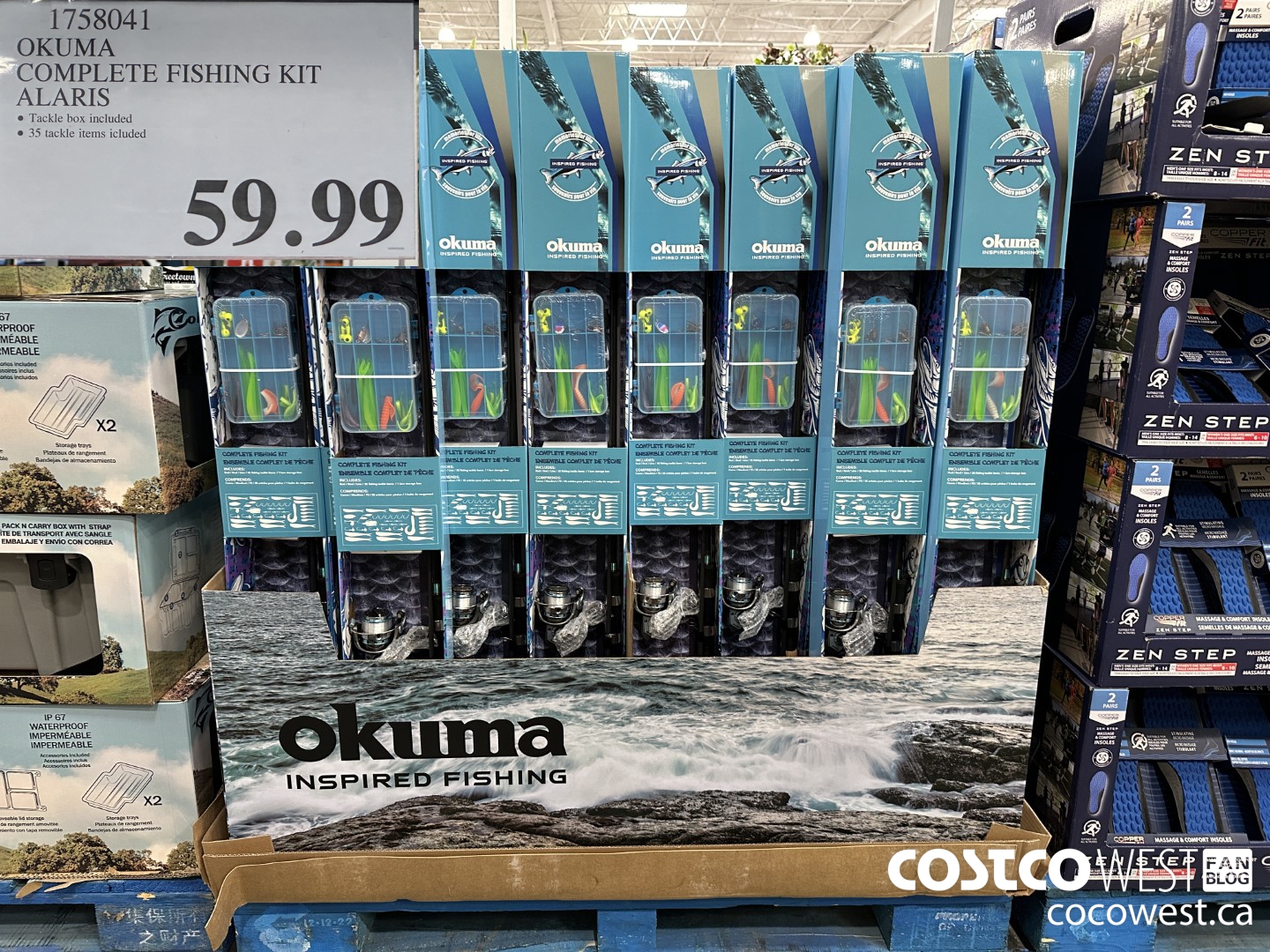 1758041 OKUMA COMPLETE FISHING KIT ALARIS $59.99