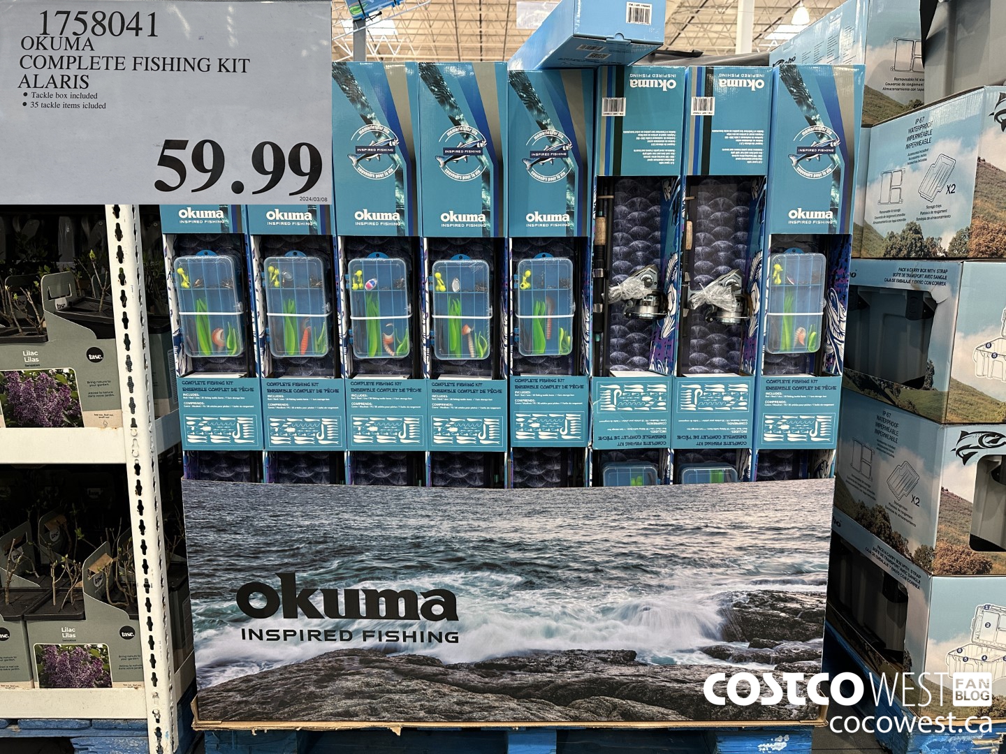 1758041 OKUMA COMPLETE FISHING KIT ALARIS  $59.99