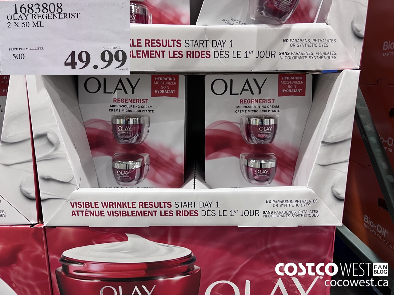1683808 OLAY REGENERIST 2 X 50 ML $49.99