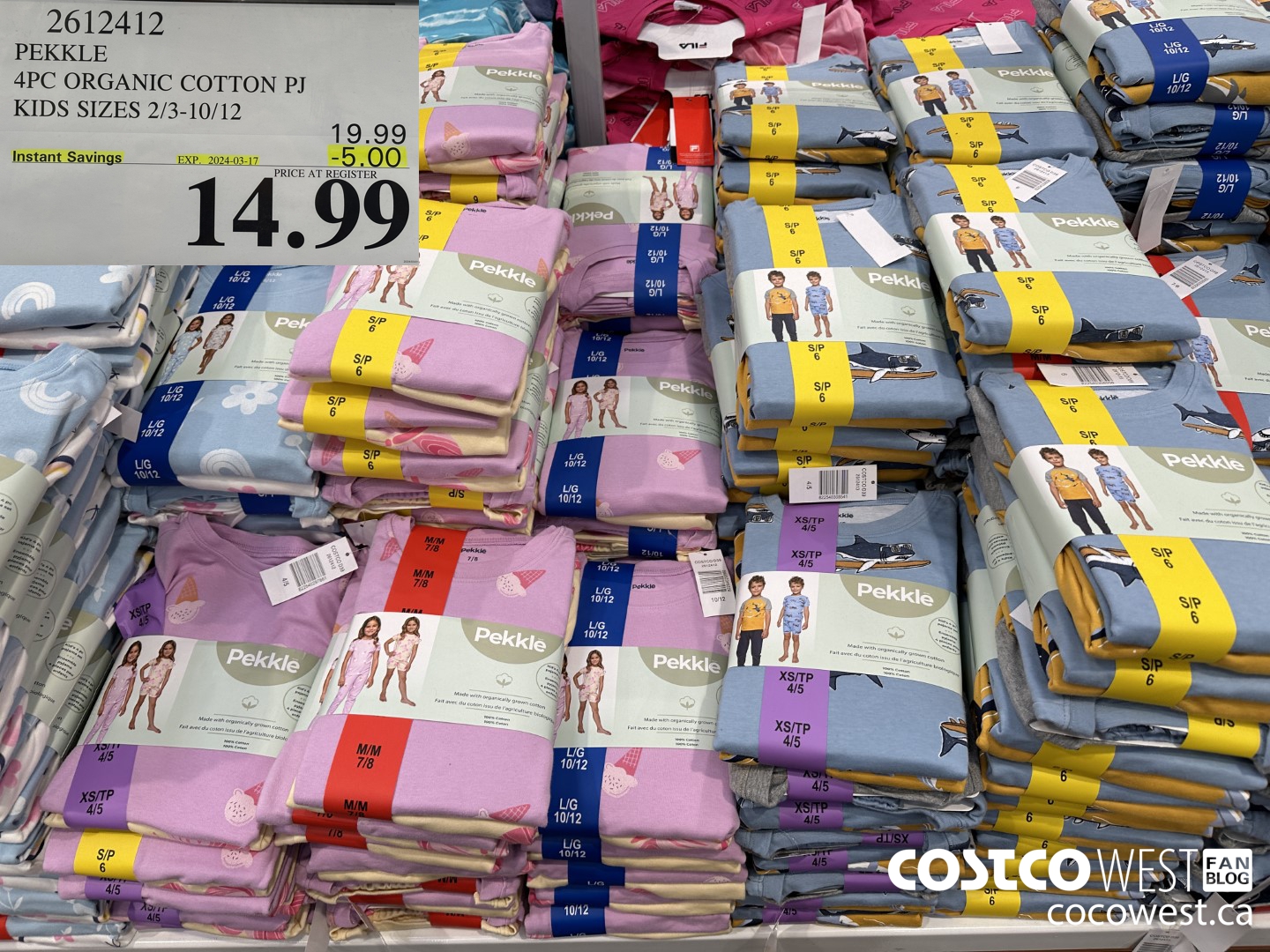 2612412 PEKKLE 4PC ORGANIC COTTON PJ KIDS SIZES 2/3-10/12 ($5.00 INSTANT SAVINGS EXPIRES ON 2024-03-17) $14.99