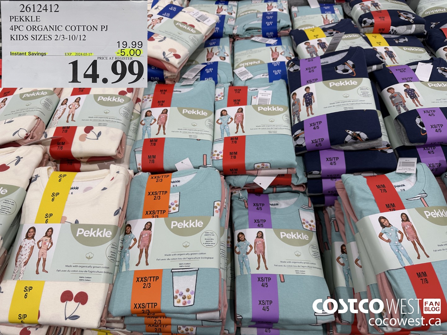 2612412 PEKKLE 4PC ORGANIC COTTON PJ KIDS SIZES 2/3-10/12 ($5.00 INSTANT SAVINGS EXPIRES ON 2024-03-17) $14.99