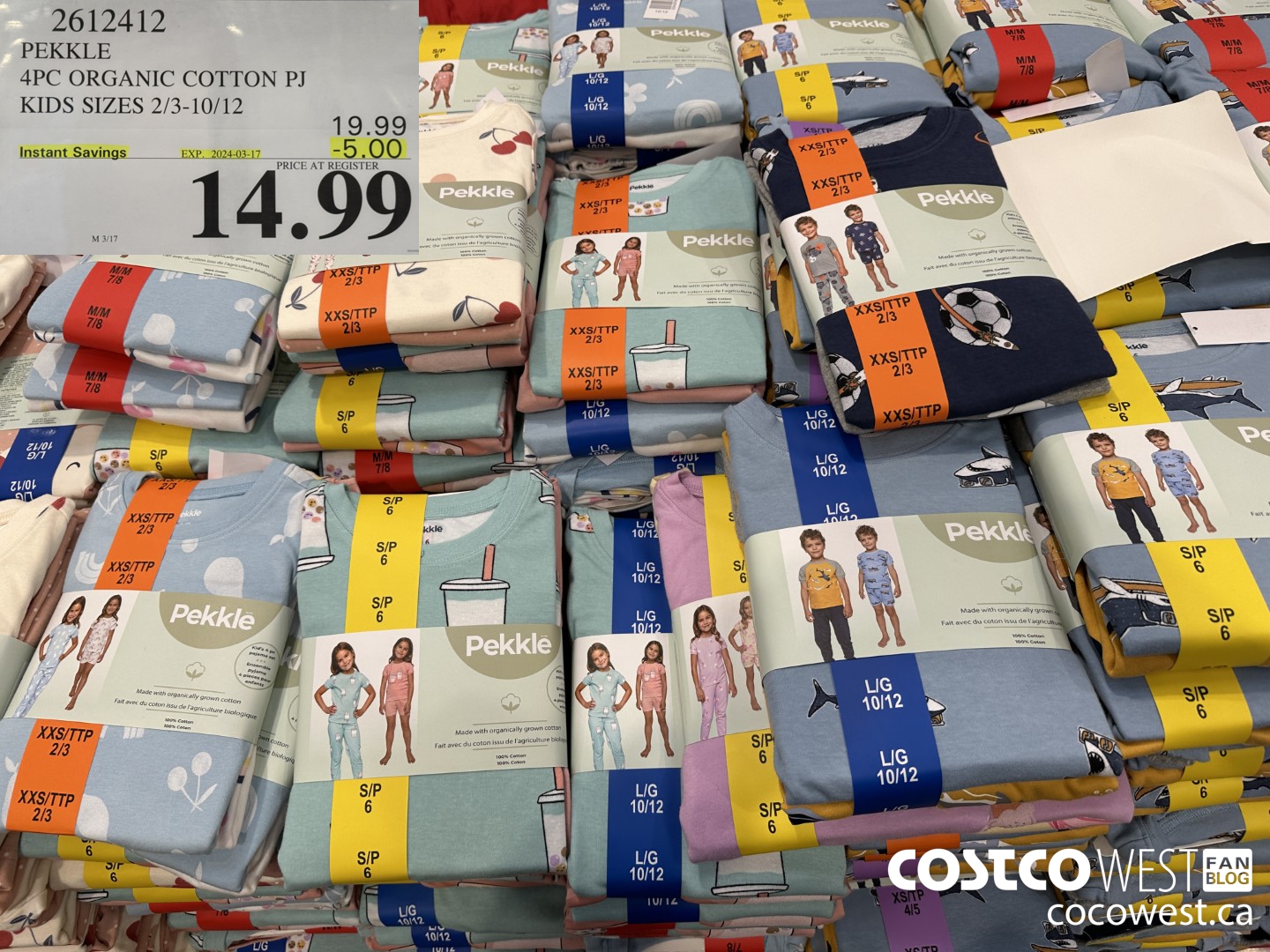 2612412 PEKKLE 4PC ORGANIC COTTON PJ KIDS SIZES 2/3-10/12 ($5.00 INSTANT SAVINGS EXPIRES ON 2024-03-17) $14.99