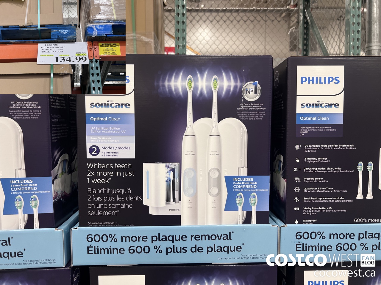 1455706 PHILIPS/SONICARE OPTIMAL CLEAN DUAL HANDLES ($35.00 INSTANT SAVINGS EXPIRES ON 2024-03-24) $134.99