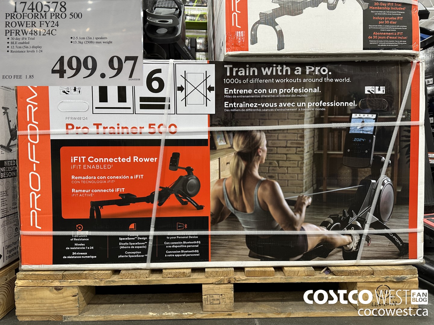 1740578 PROFORM PRO 500 ROWER FY24 PFRW48124C $499.97