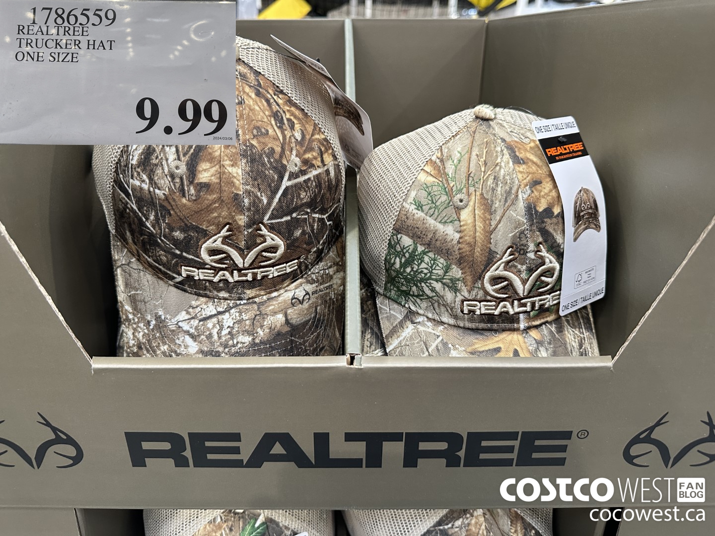 1786559 REALTREE TRUCKER HAT ONE SIZE $9.99