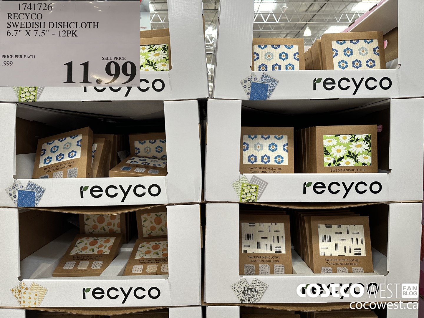 1741726 RECYCO SWEDISH DISHCLOTH 6.7