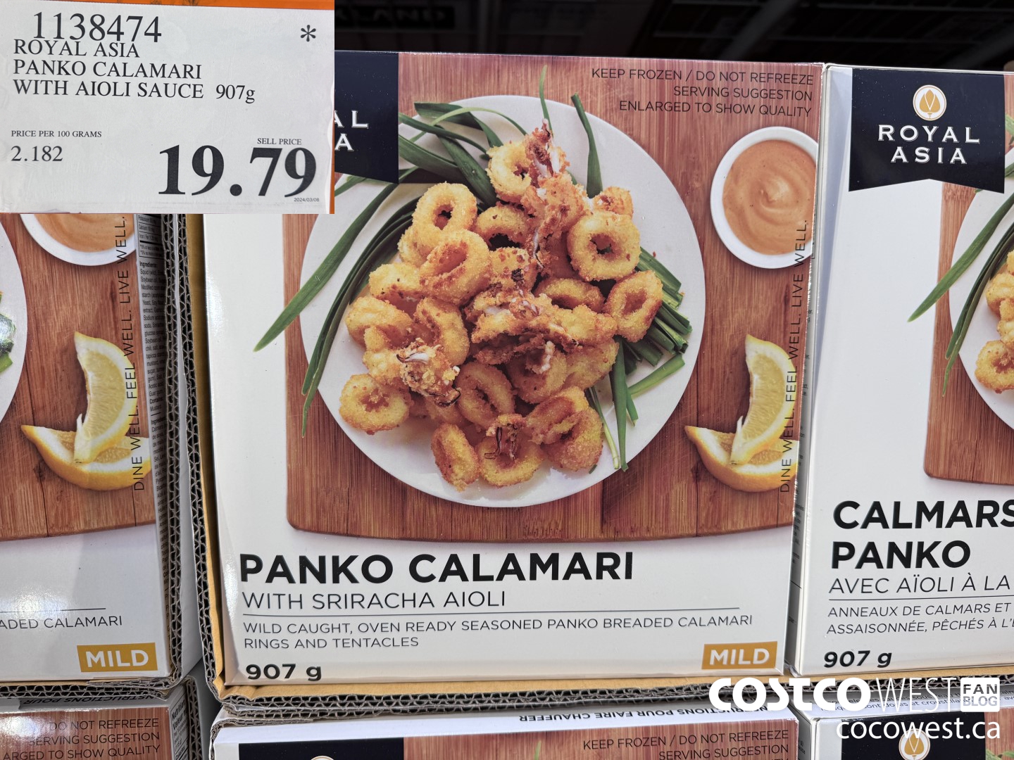 1138474 ROYAL ASIA PANKO CALAMARI WITH AIOLI SAUCE 907G $19.79
