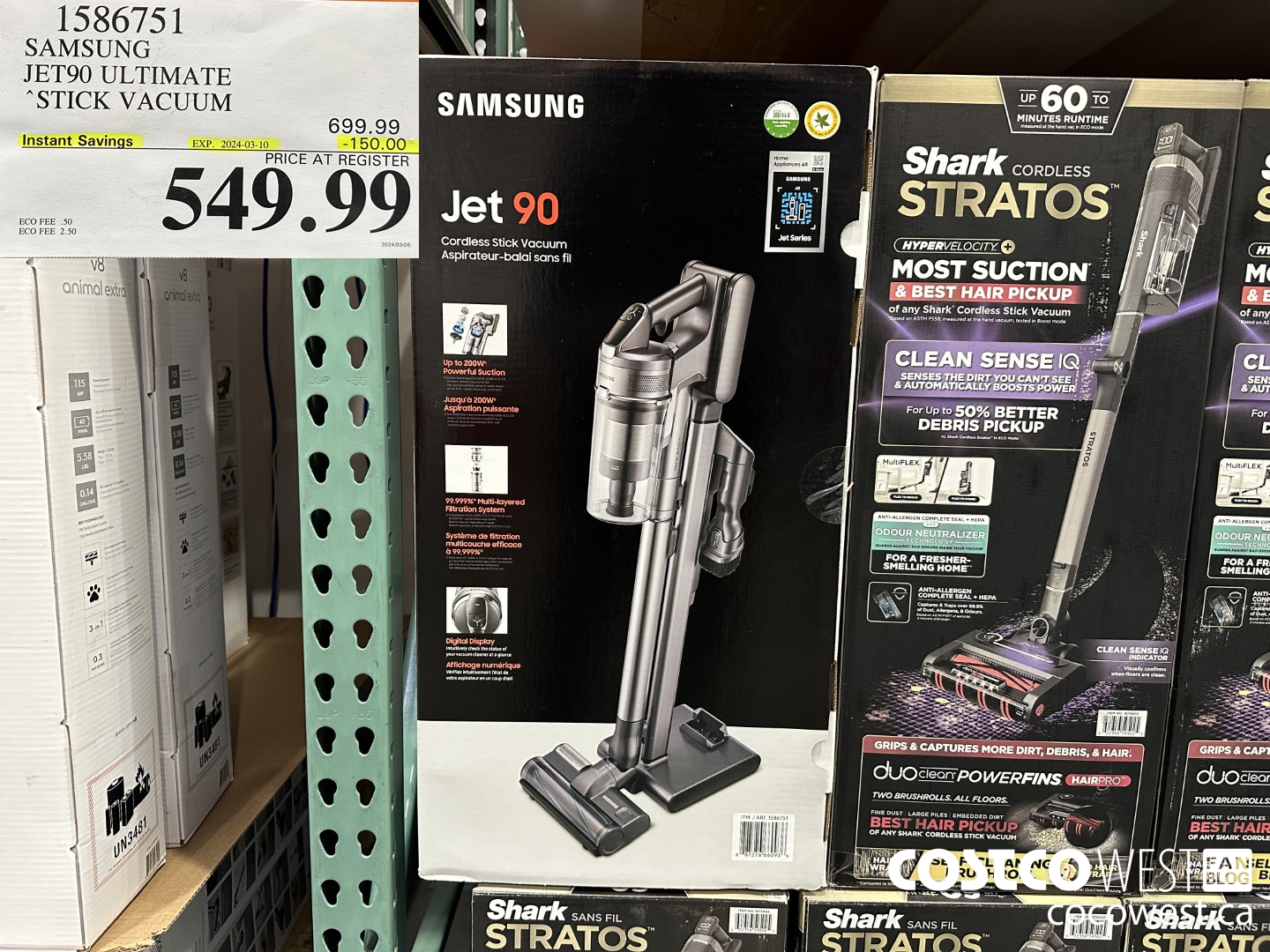 1586751 SAMSUNG JET90 ULTIMATE STICK VACUUM ($150.00 INSTANT SAVINGS EXPIRES ON 2024-03-10) $549.99