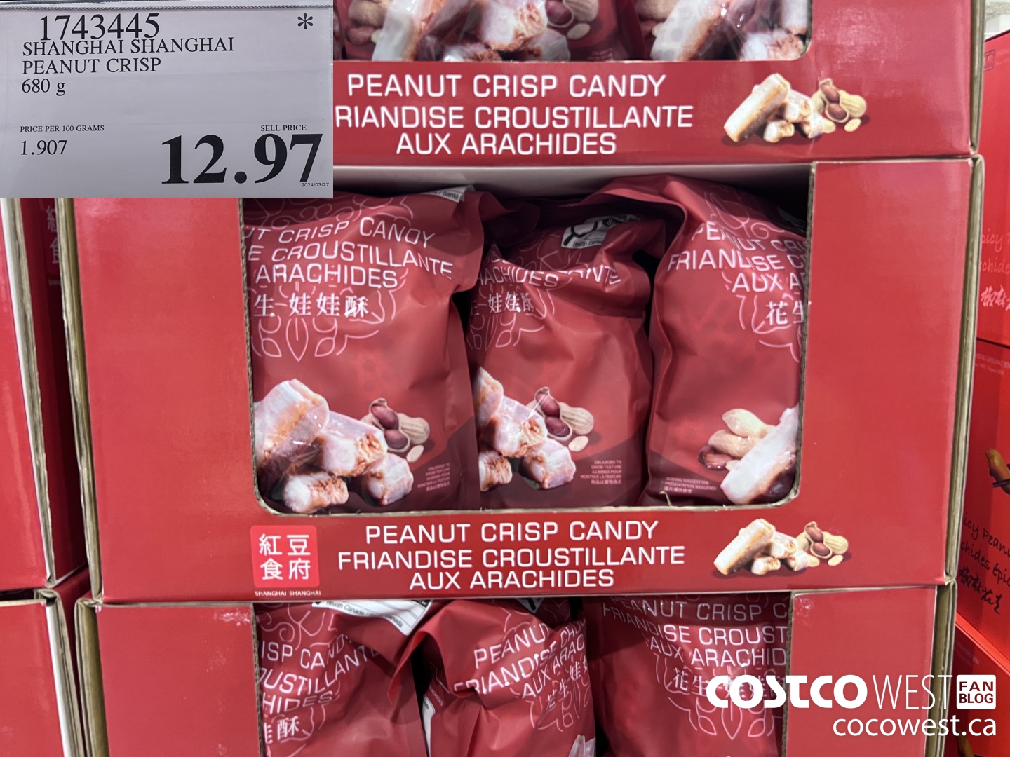 1743445 SHANGHAI SHANGHAI PEANUT CRISP 680G $12.97