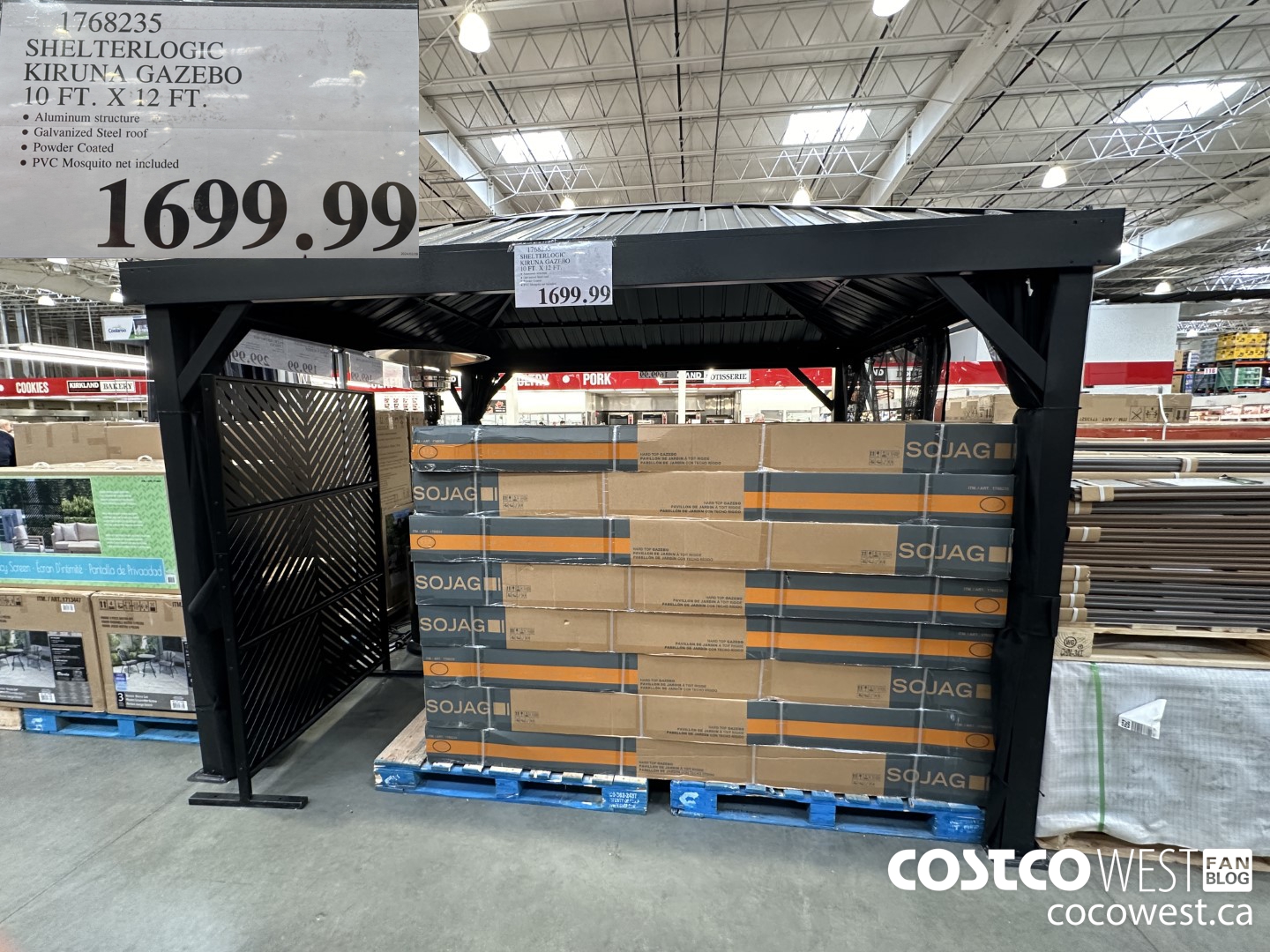 1768235 SHELTERLOGIC KIRUNA GAZEBO 10 FT X 12 FT $1699.99