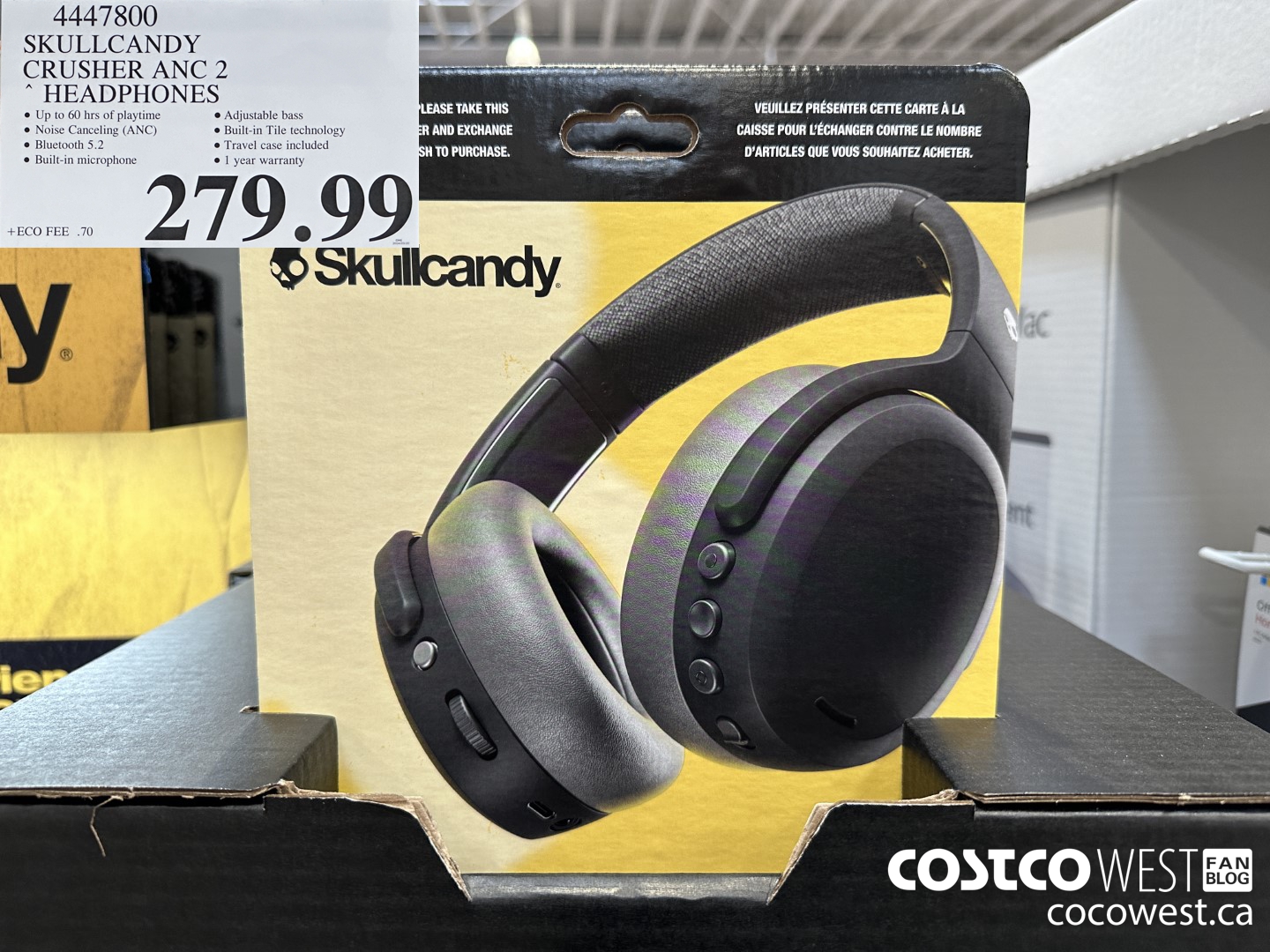 4447800 SKULLCANDY CRUSHER ANC 2 HEADPHONES $279.99