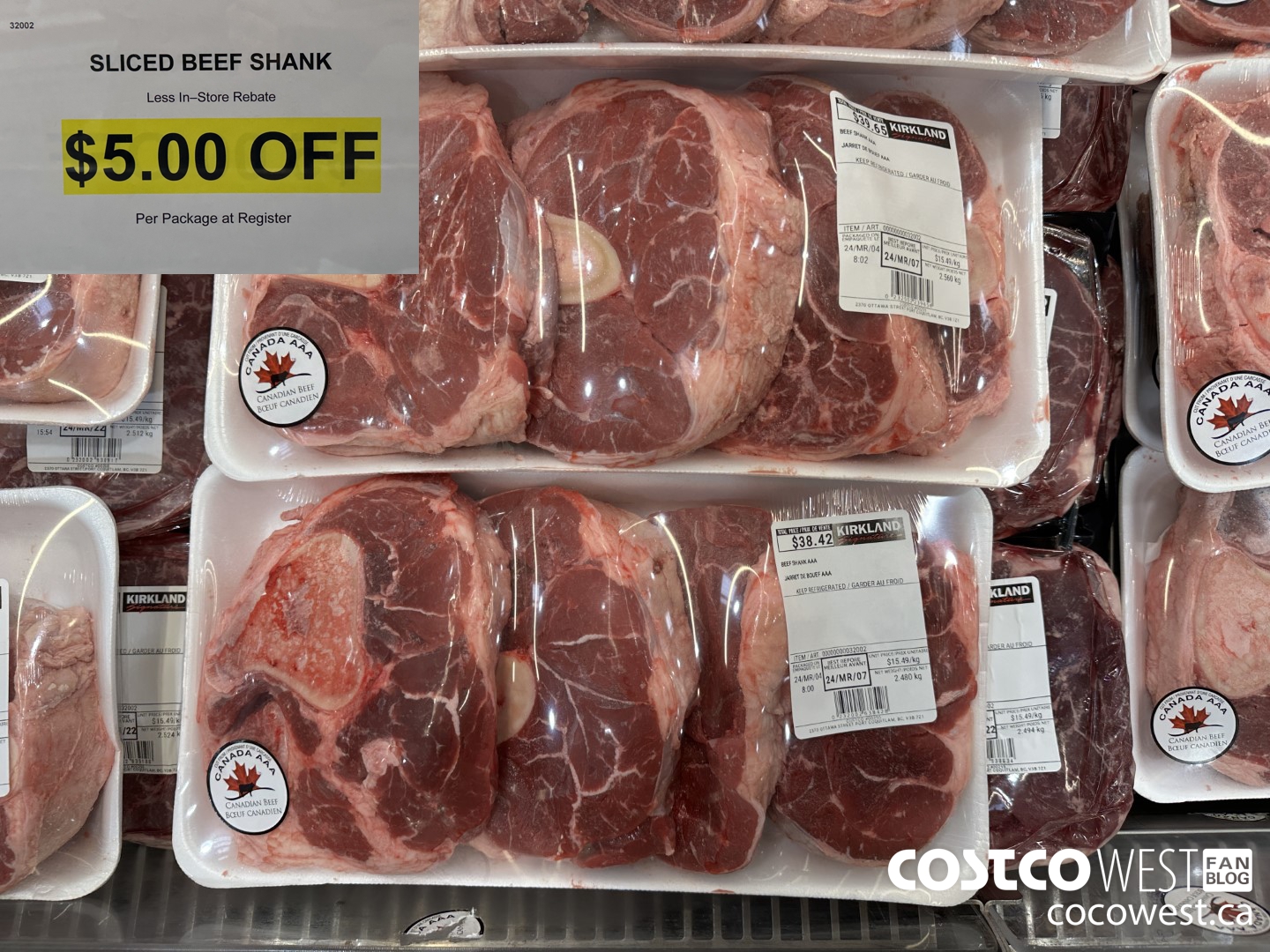 32002 SLICED BEEF SHANK ($5.00 INSTANT SAVINGS)