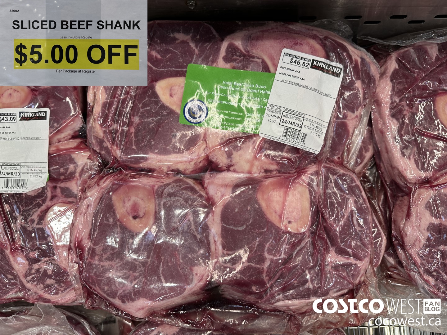 32002 SLICED BEEF SHANK ($5.00 INSTANT SAVINGS)
