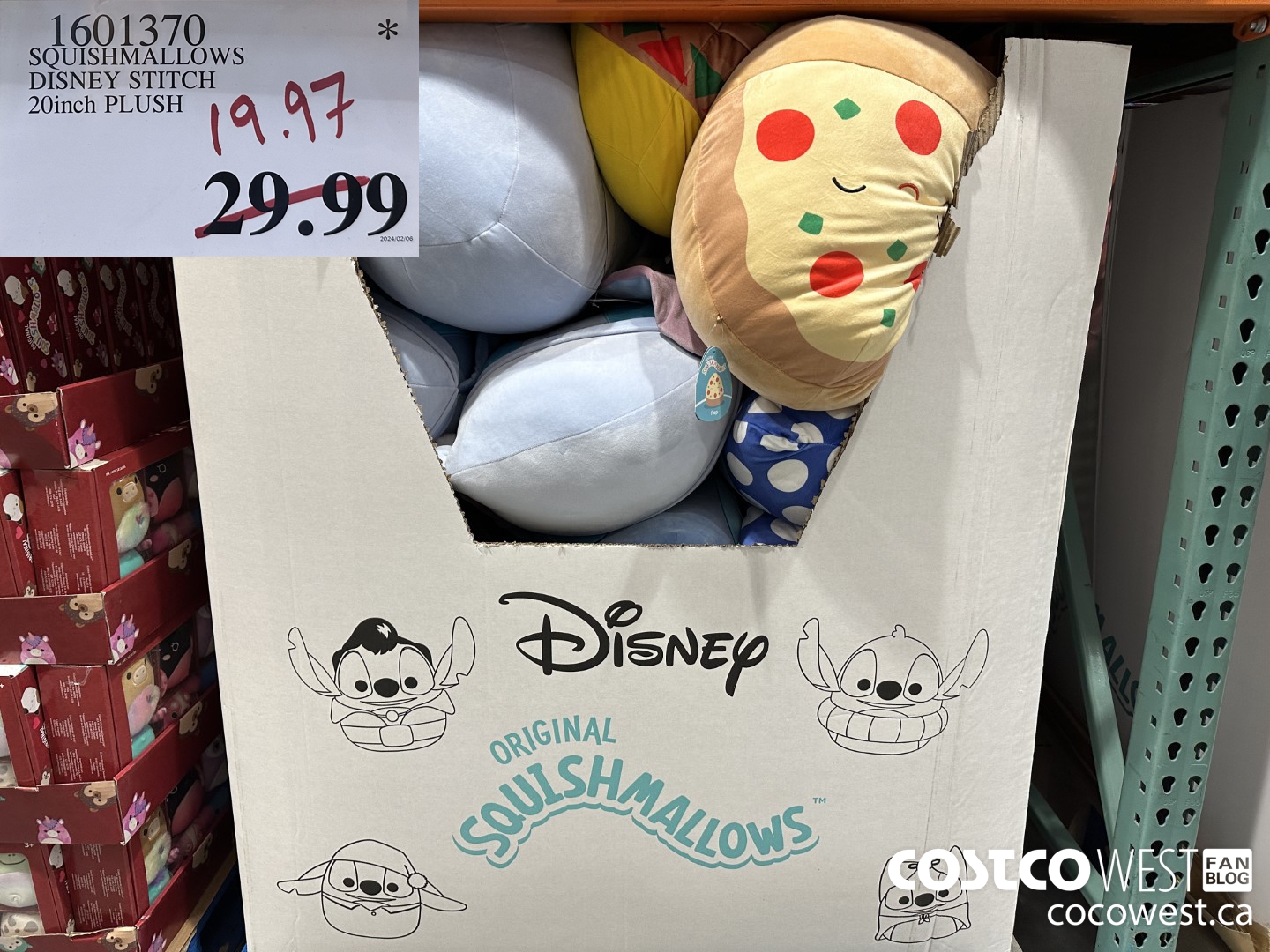 1601370 SOUTSHIMALLOWS DISNEY STITCH 20inch PLUSH  $19.97