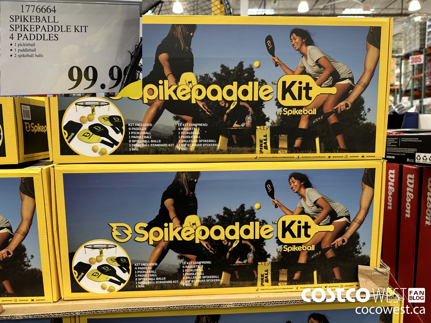 1776664 SPIKEBALL SPIKEPADDLE KIT 4 PADDLES $99.99