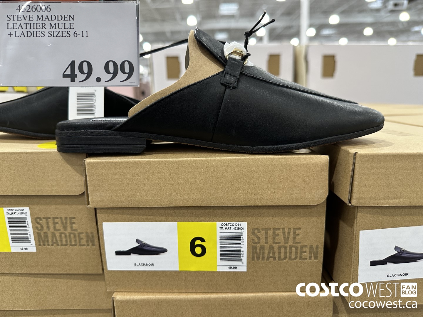 4326006 STEVE MADDEN LEATHER MULE LADIES SIZES 6-11 $49.99