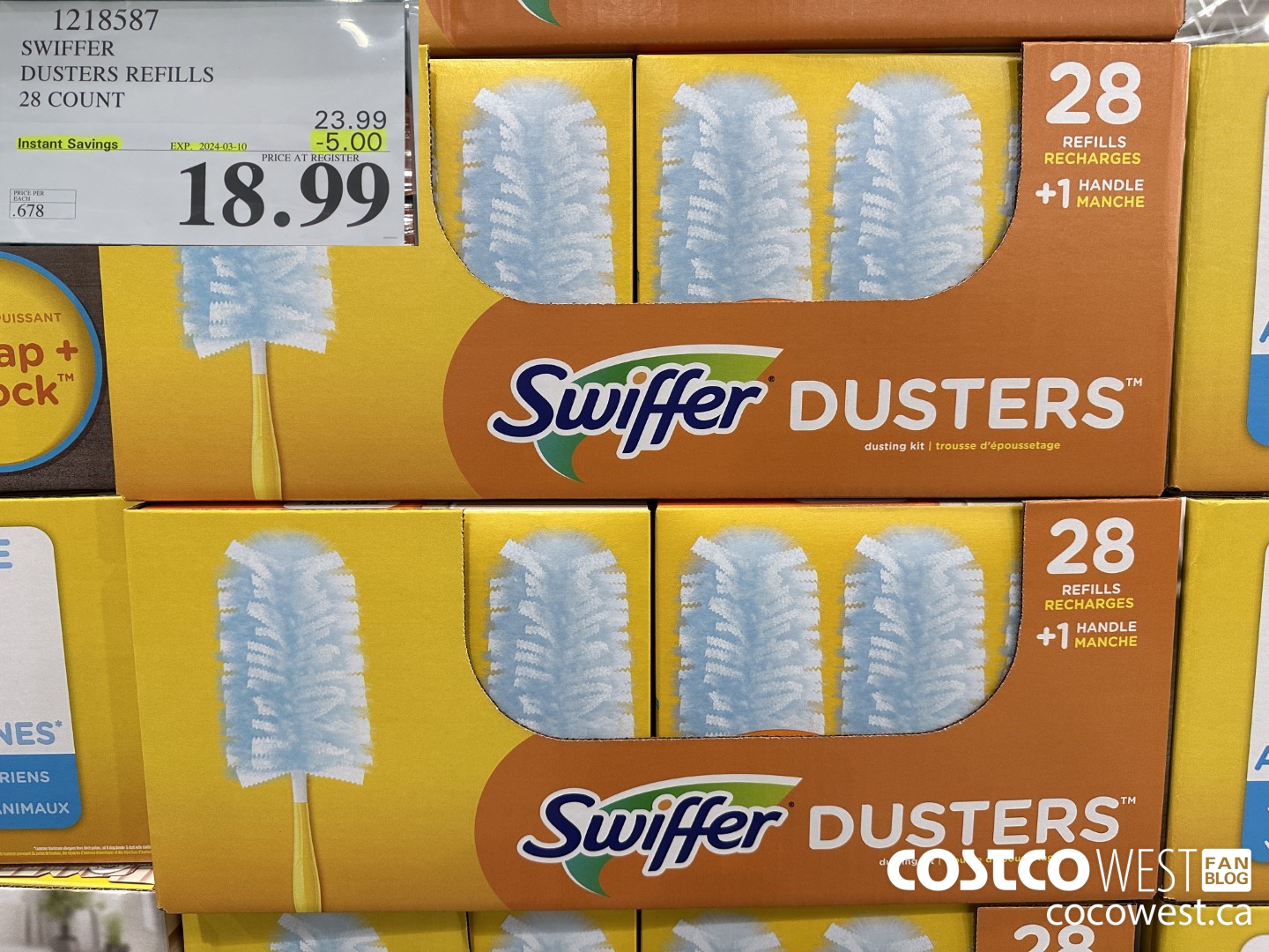 1218587 SWIFFER DUSTERS REFILLS 28 COUNT ($5.00 INSTANT SAVINGS EXPIRES ON 2024-03-10) $18.99
