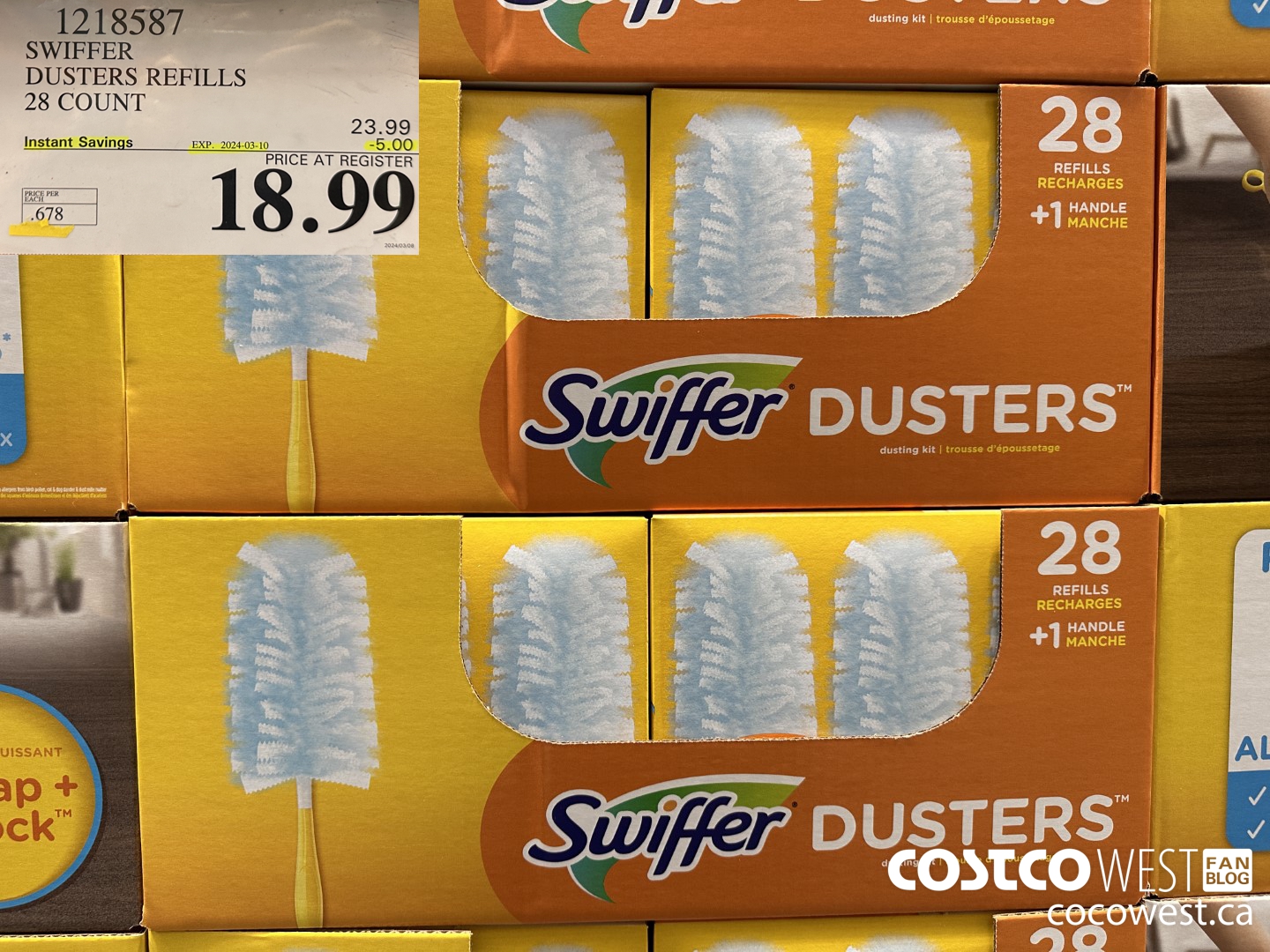 1218587 SWIFFER DUSTERS REFILLS 28 COUNT ($5.00 INSTANT SAVINGS EXPIRES ON 2024-03-10) $18.99