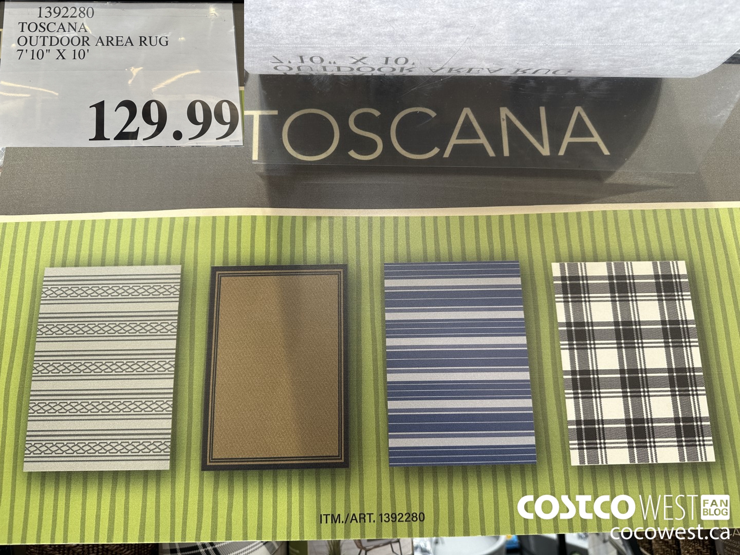 1392280 TOSCANA OUTDOOR AREA RUG 7'10