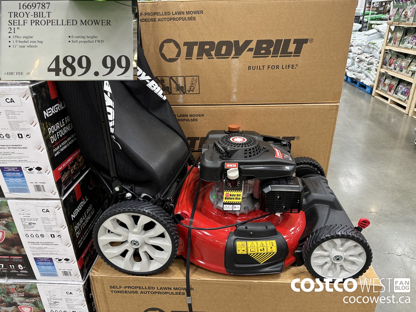 1669787 TROY-BILT SELF-PROPELLED MOWER 21