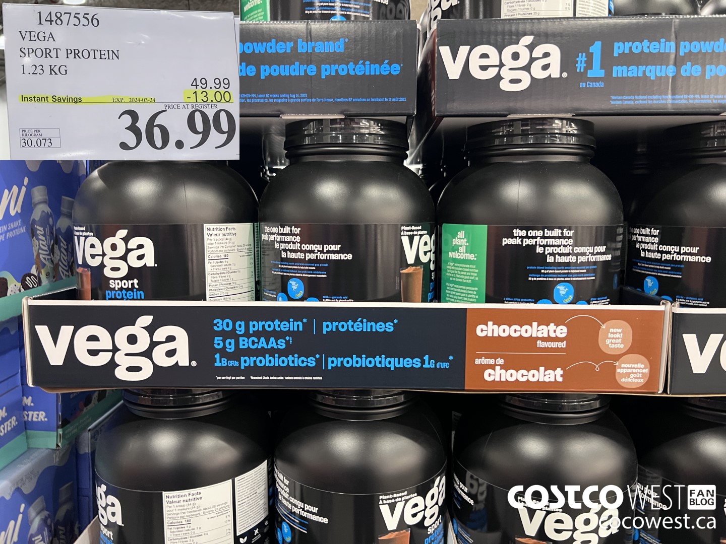 1487556 VEGA SPORT PROTEIN 1.23 KG ($13.00 INSTANT SAVINGS EXPIRES ON 2024-03-24) $36.99