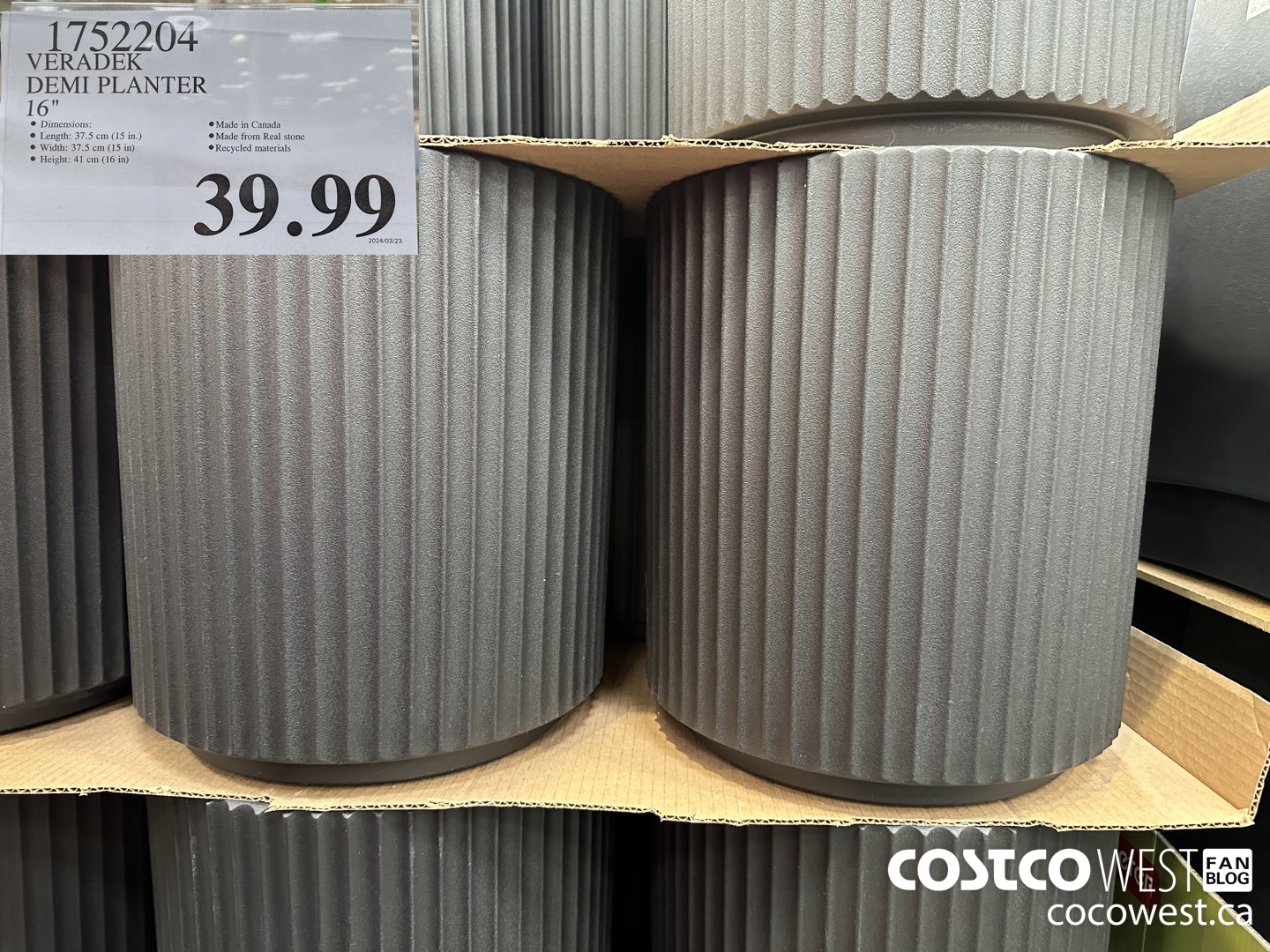 1752204 VERADEK DEMI PLANTER 16