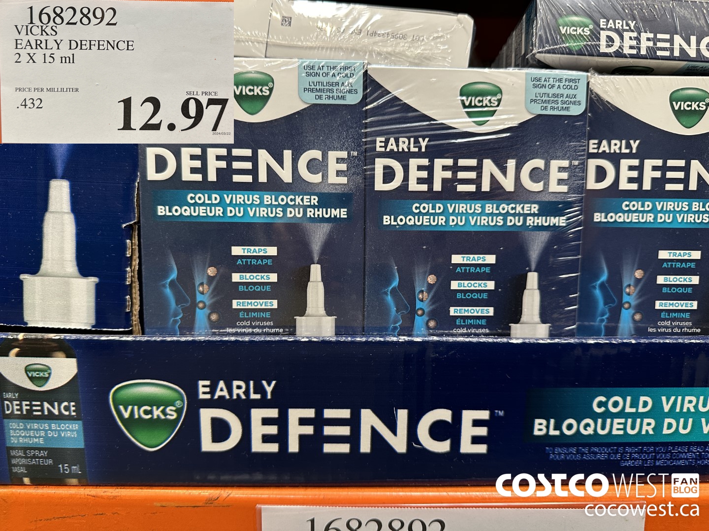 1682892 VICKS EARLY DEFENCE 2 X 15 ML $12.97
