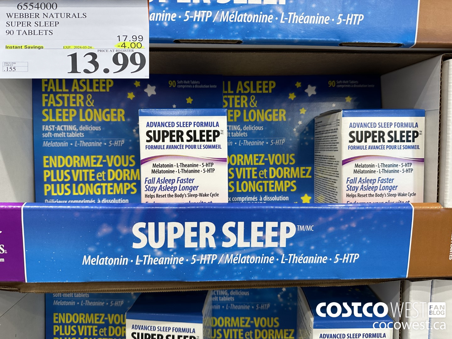 6554000 WEBBER NATURALS SUPER SLEEP 90 TABLETS ($4.00 INSTANT SAVINGS EXPIRES ON 2024-03-24) $13.99