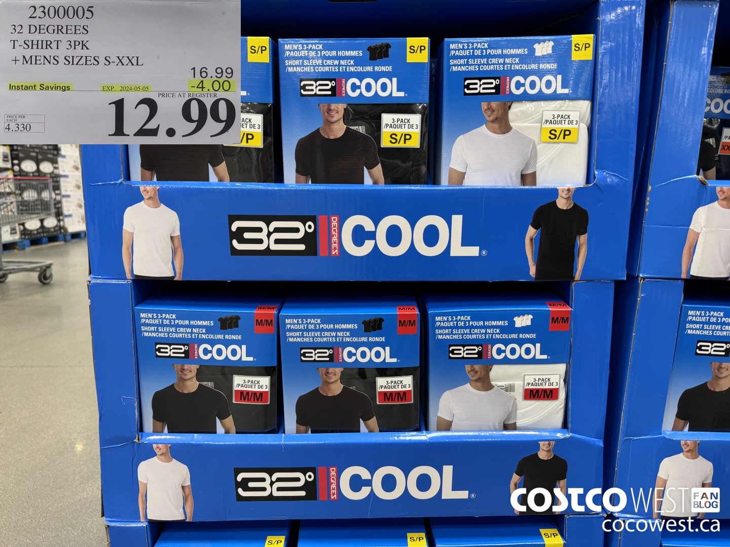 2300005 32 DEGREES T-SHIRT 3PK MENS SIZES S-XXL ($4.00 INSTANT SAVINGS EXPIRES ON 2024-05-05) $12.99