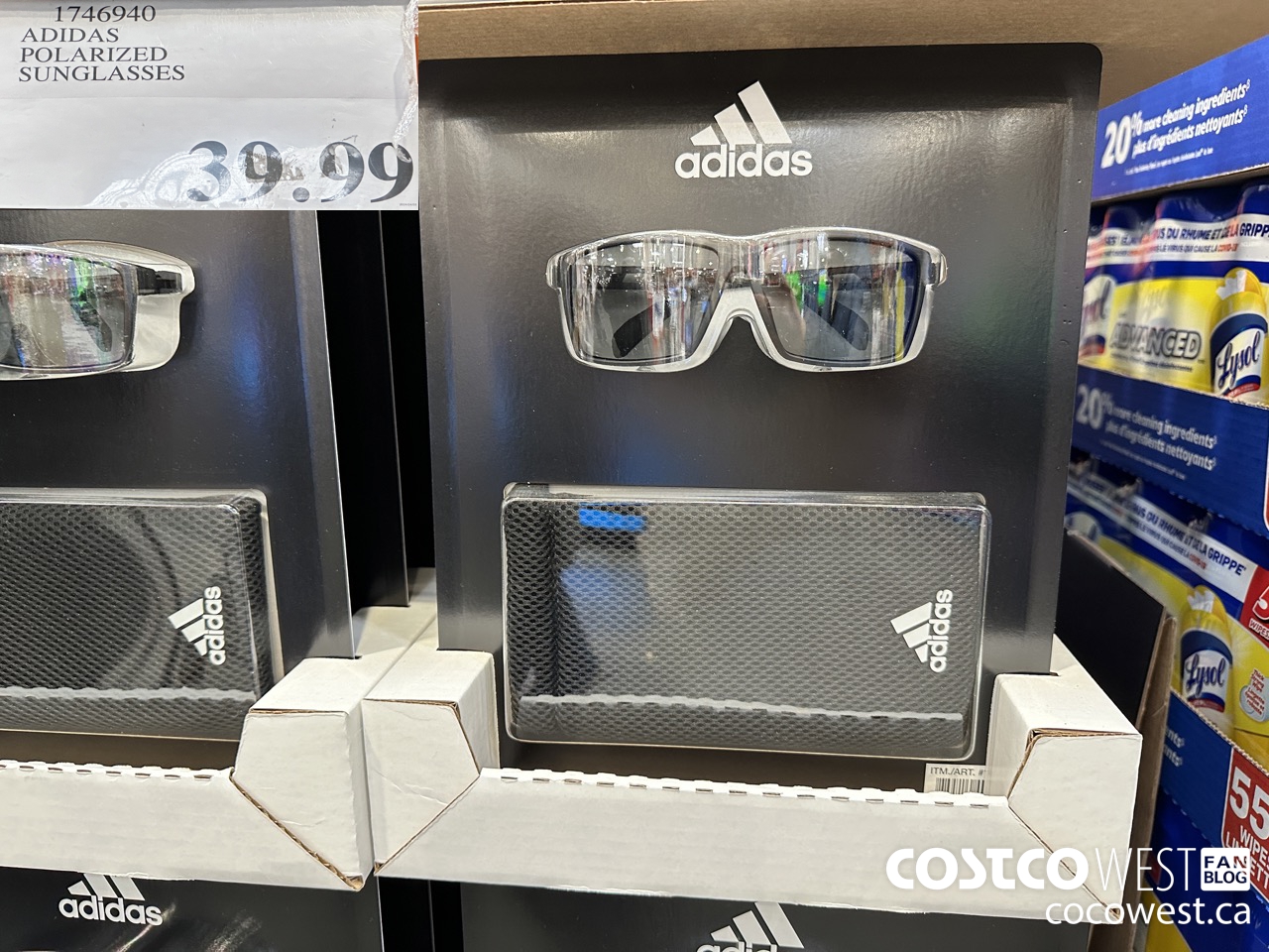 1746940 ADIDAS POLARIZED SUNGLASSES $39.99