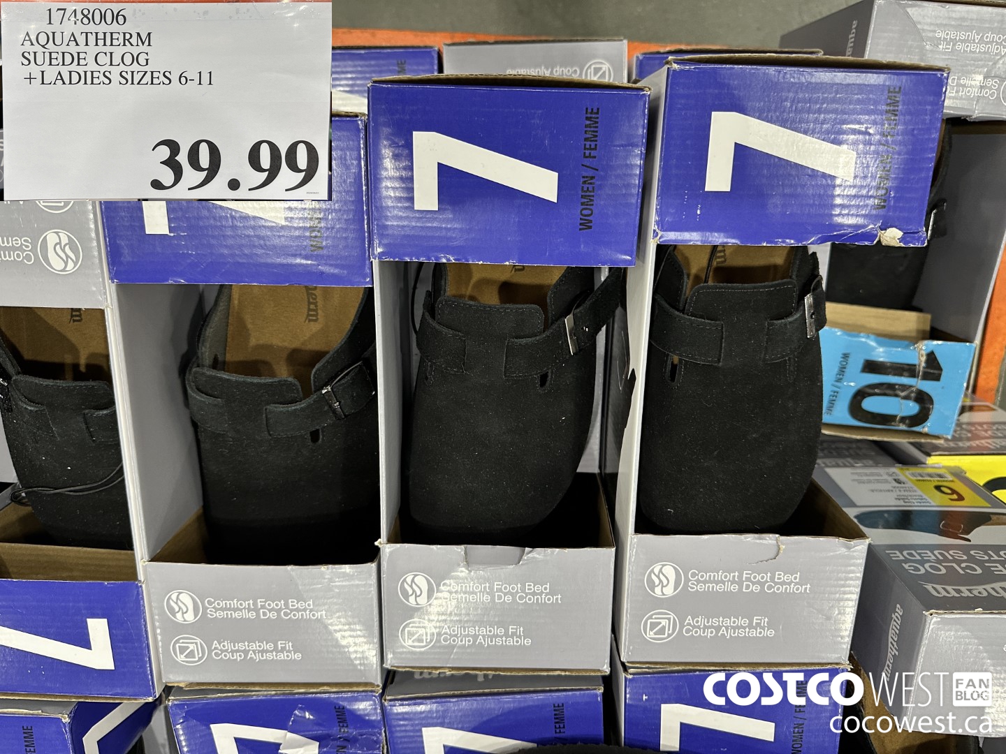 1748006 AQUATHERM SUEDE CLOG LADIES SIZES 6-11 $39.99