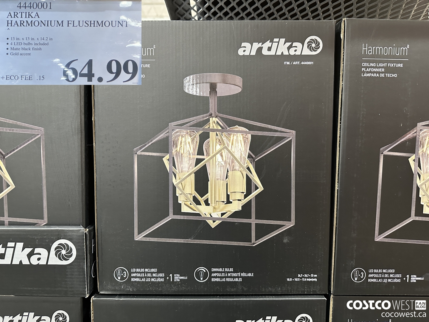 4440001 ARTIKA HARMONIUM FLUSHMOUNT $64.99