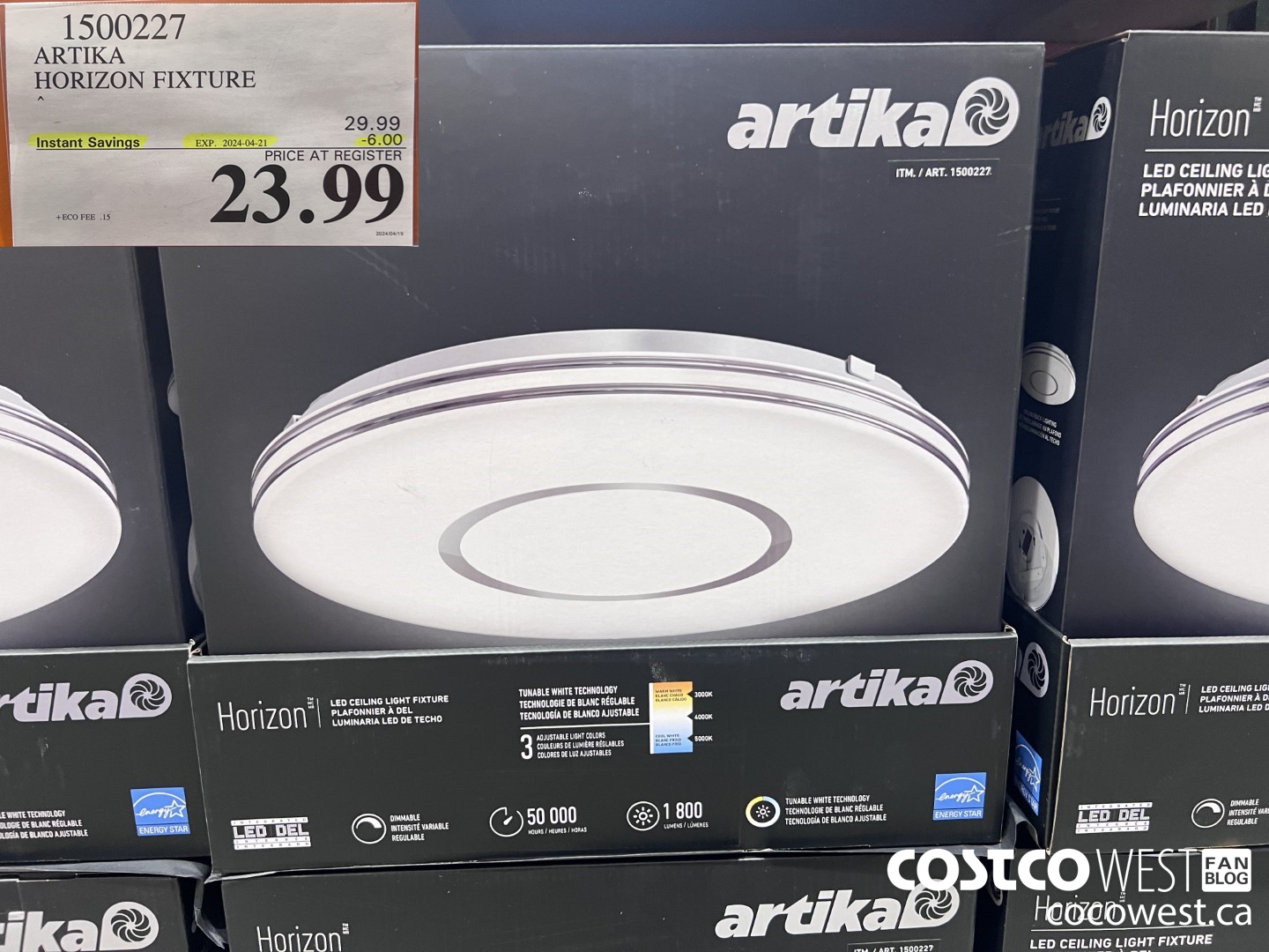 1500227 ARTIKA HORIZON FIXTURE ($6.00 INSTANT SAVINGS EXPIRES ON 2024-04-21) $23.99