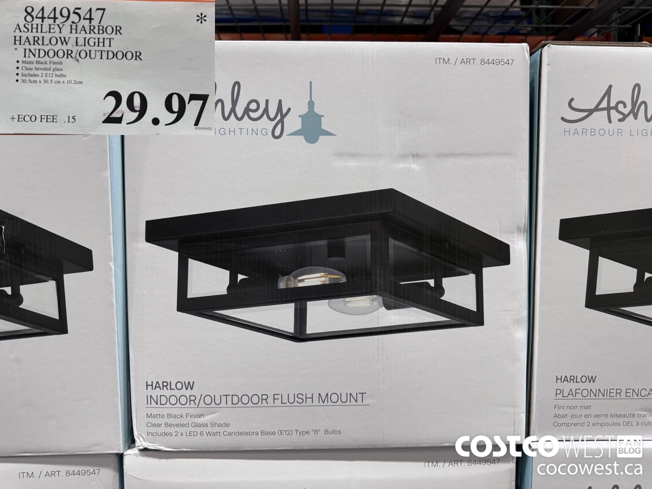 8449547 ASHLEY HARBOR HARLOW INDOOR/OUTDOOR $29.97