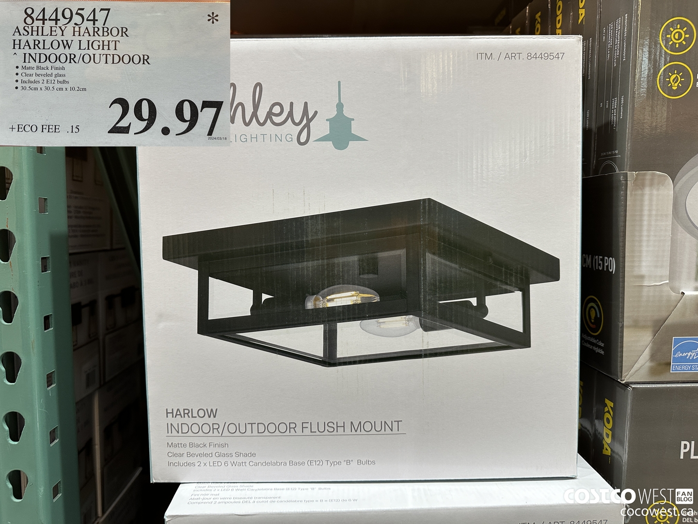 8449547 ASHLEY HARBOR HARLOW INDOOR/OUTDOOR $29.97