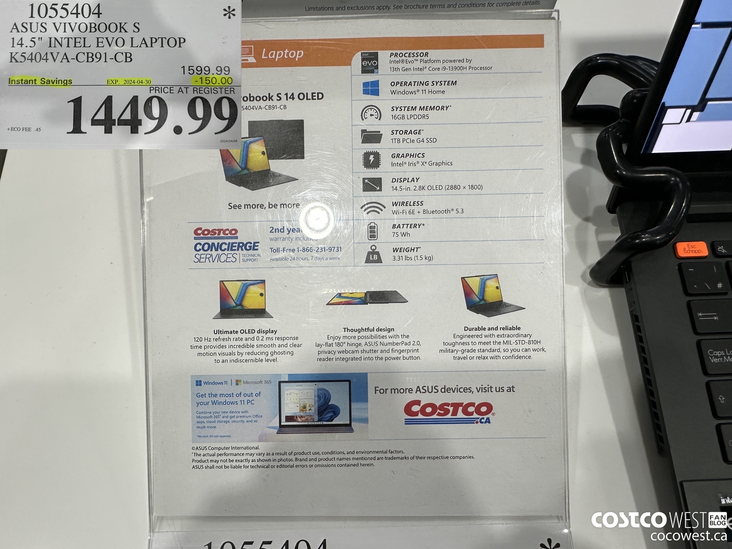 1055404 ASUS VIVOBOOK S 14.5