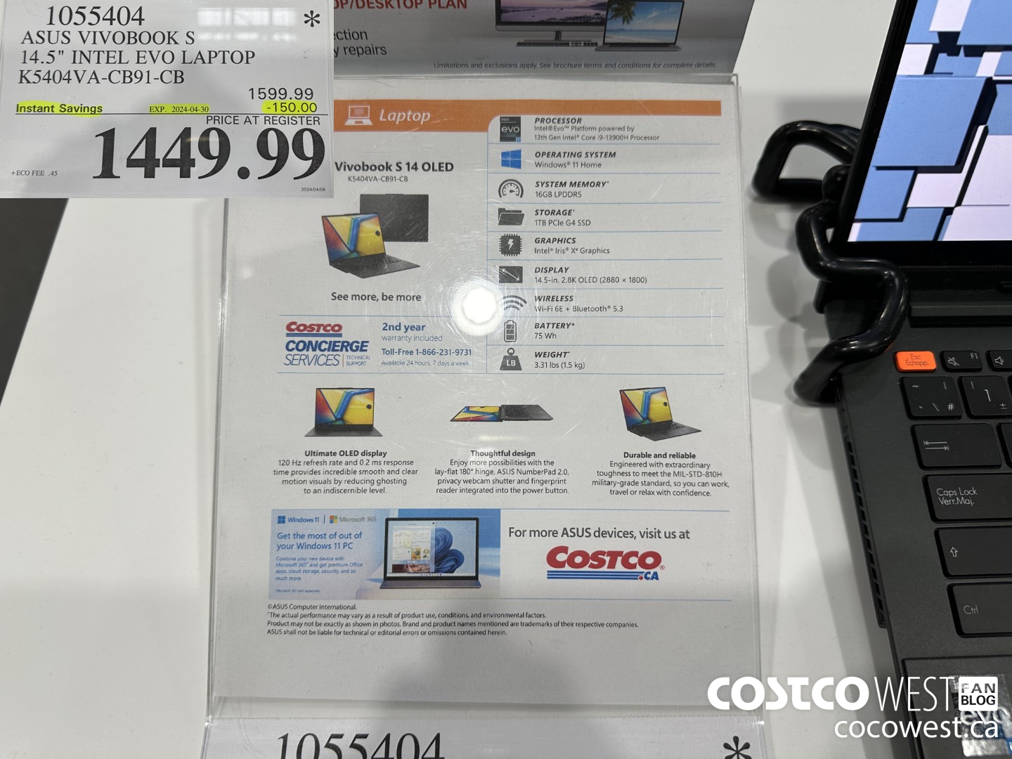 1055404 ASUS VIVOBOOK S 14.5