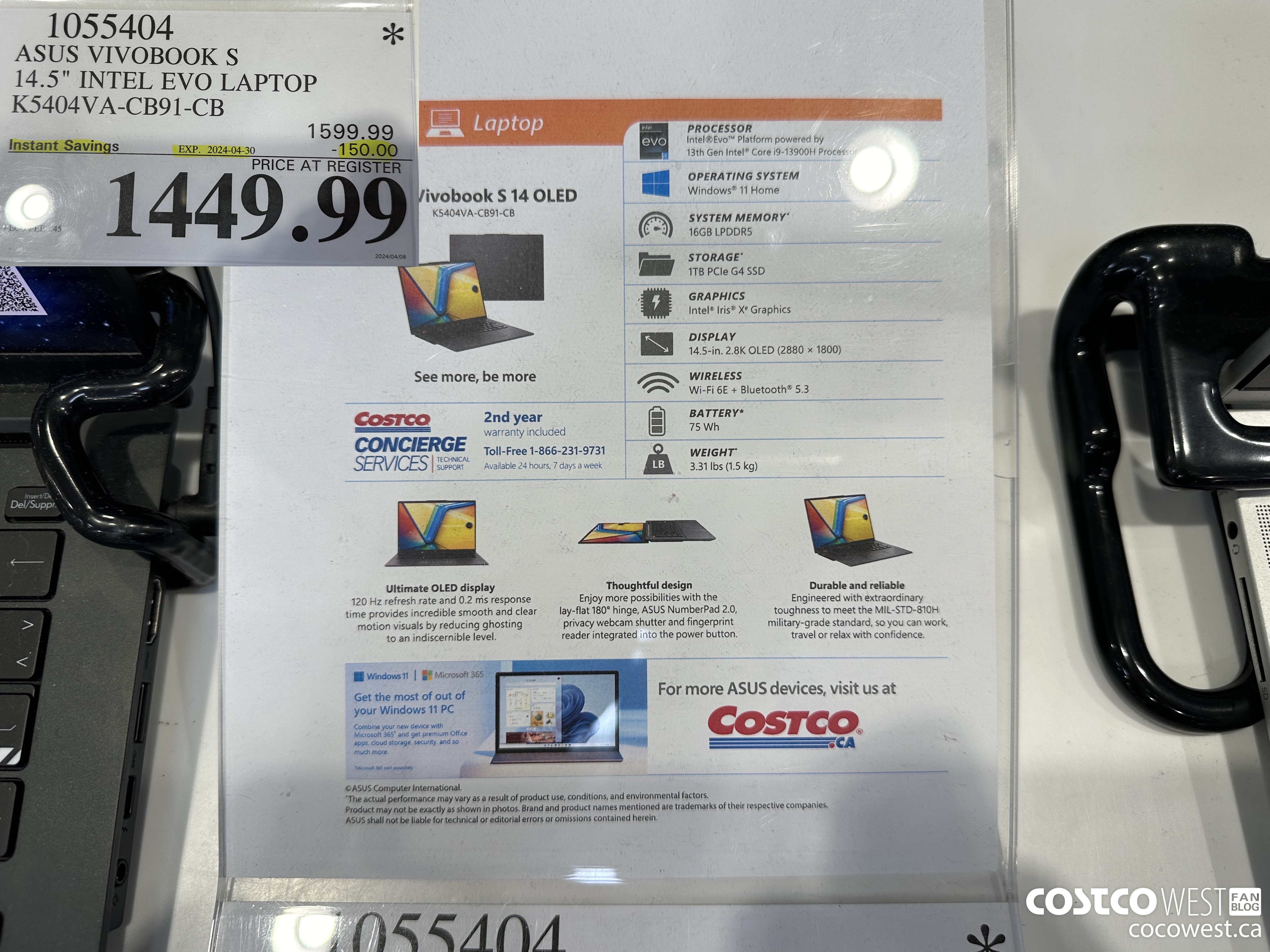 1055404 ASUS VIVOBOOK S 14.5