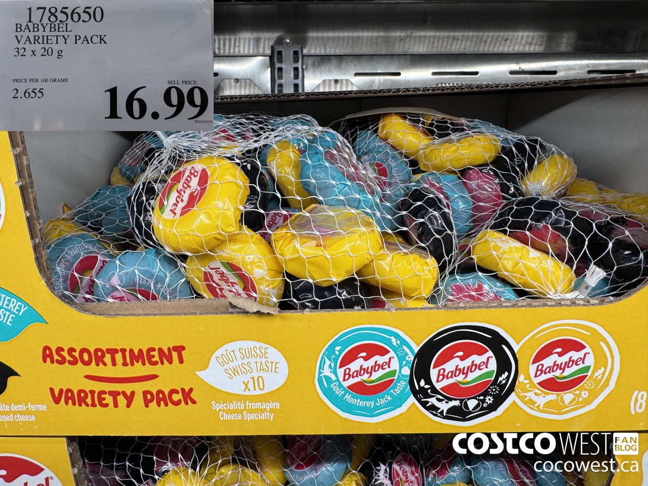 1785650 BABYBEL VARIETY PACK 32 x 20 g $16.99