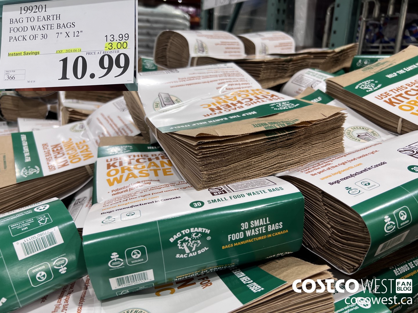 199201 BAG TO EARTH FOOD WASTE BAGS PACK OF 30 7