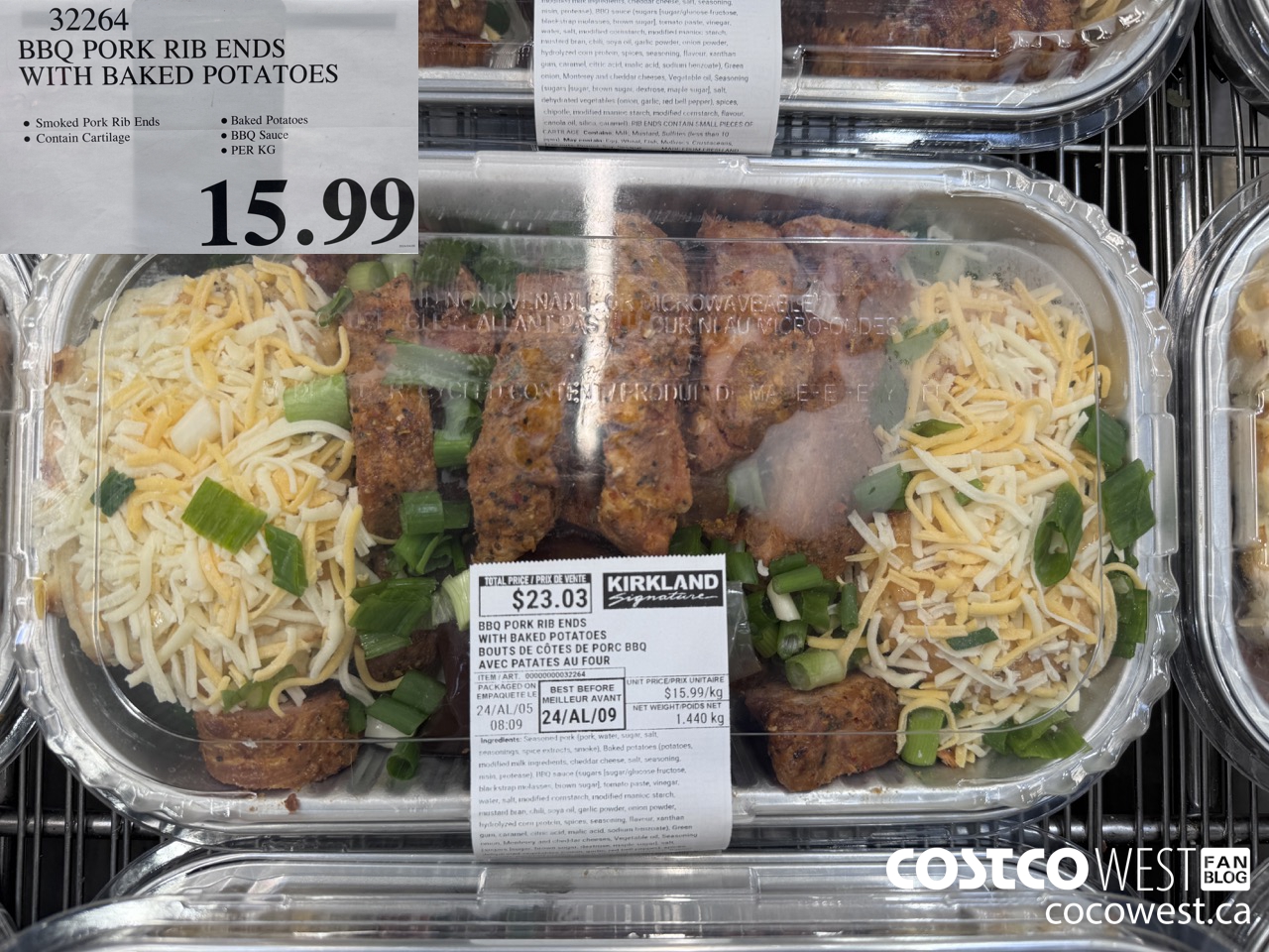 32264 BBO PORK RIB ENDS WITH BAKED POTATOES  $15.99