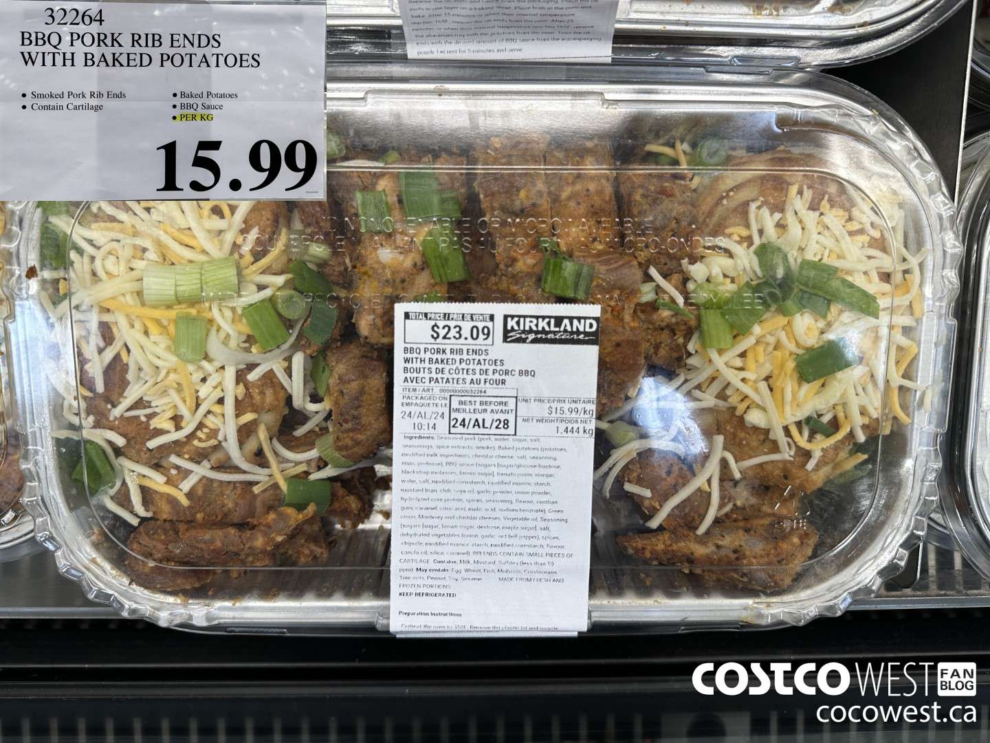 32264 BBO PORK RIB ENDS WITH BAKED POTATOES  $15.99