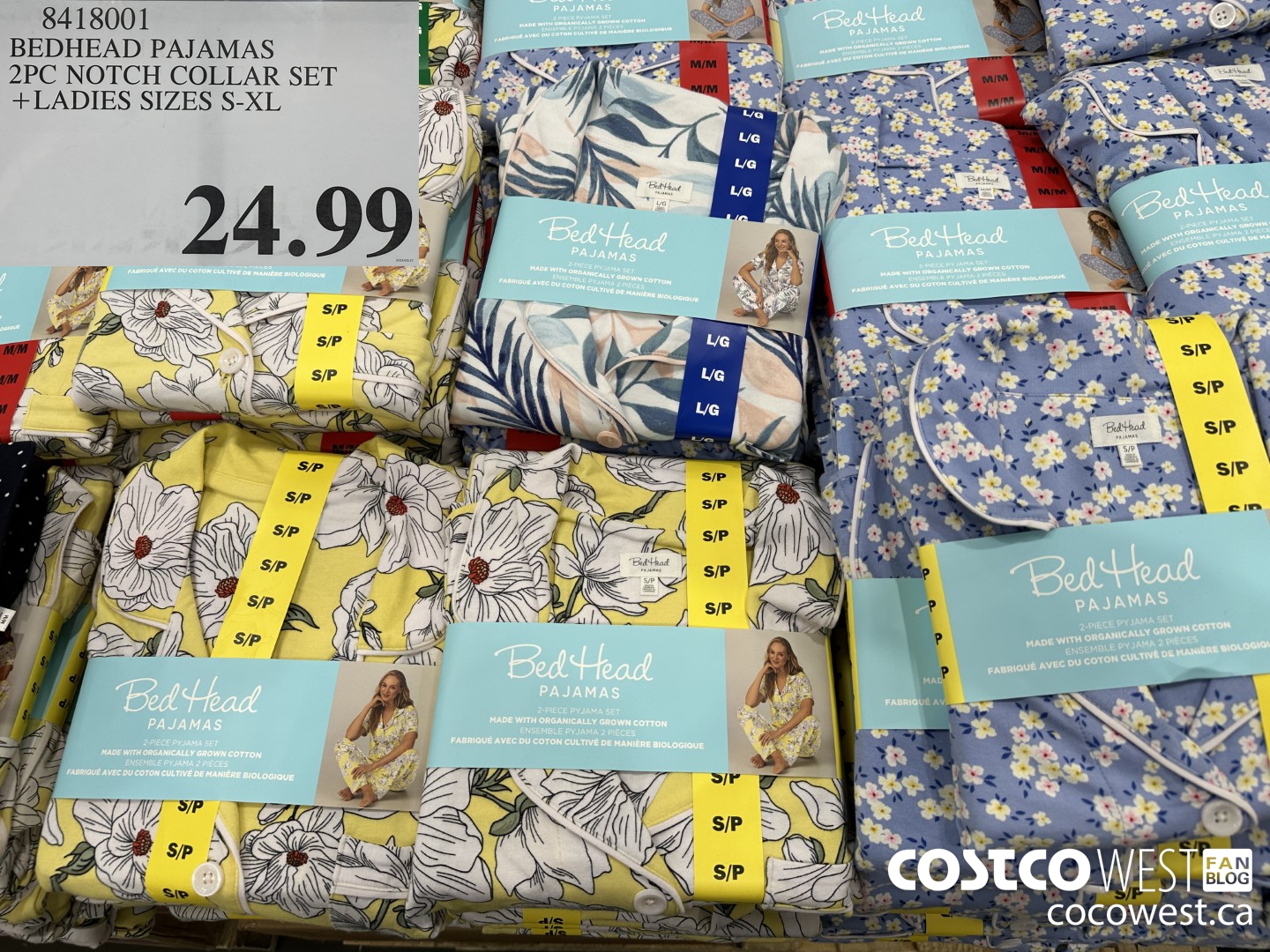 8418001 BEDHEAD PAJAMAS 2PC NOTCH COLLAR SET LADIES SIZES S-XL $24.99