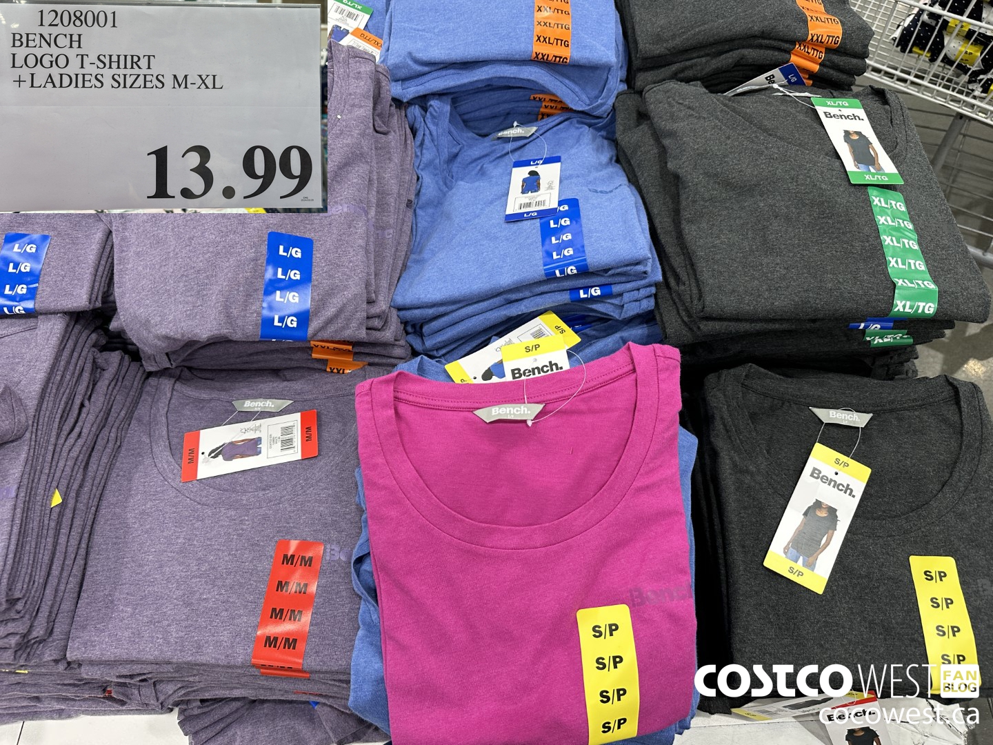 1208001 BENCH LOGO T-SHIRT LADIES SIZES M-XL $13.99