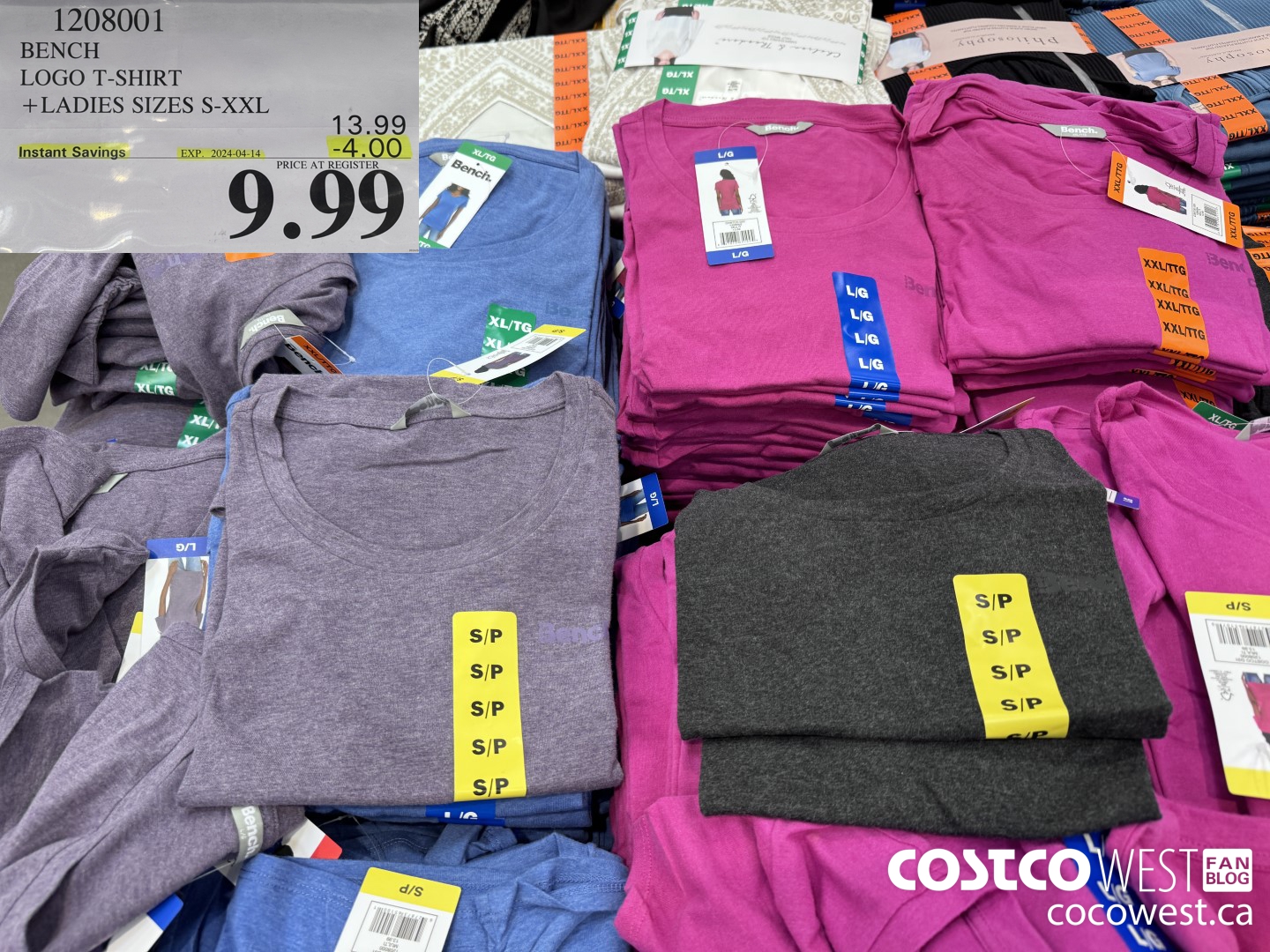 1208001 BENCH LOGO T-SHIRT LADIES SIZES M-XL ($4.00 INSTANT SAVINGS EXPIRES ON 2024-04-14) $9.99